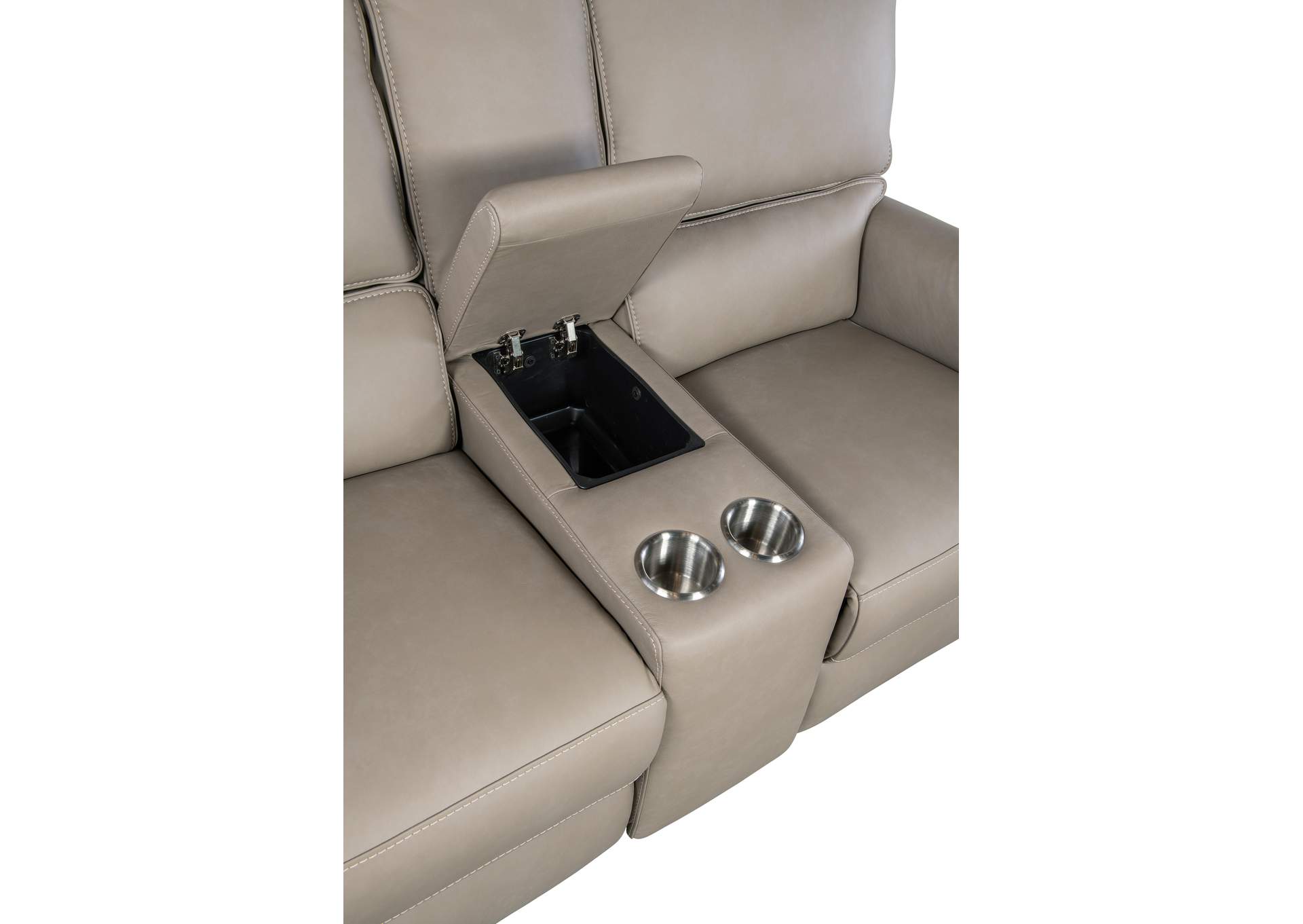 Somers Power Console Loveseat W - Power Headrest,Hooker Furniture