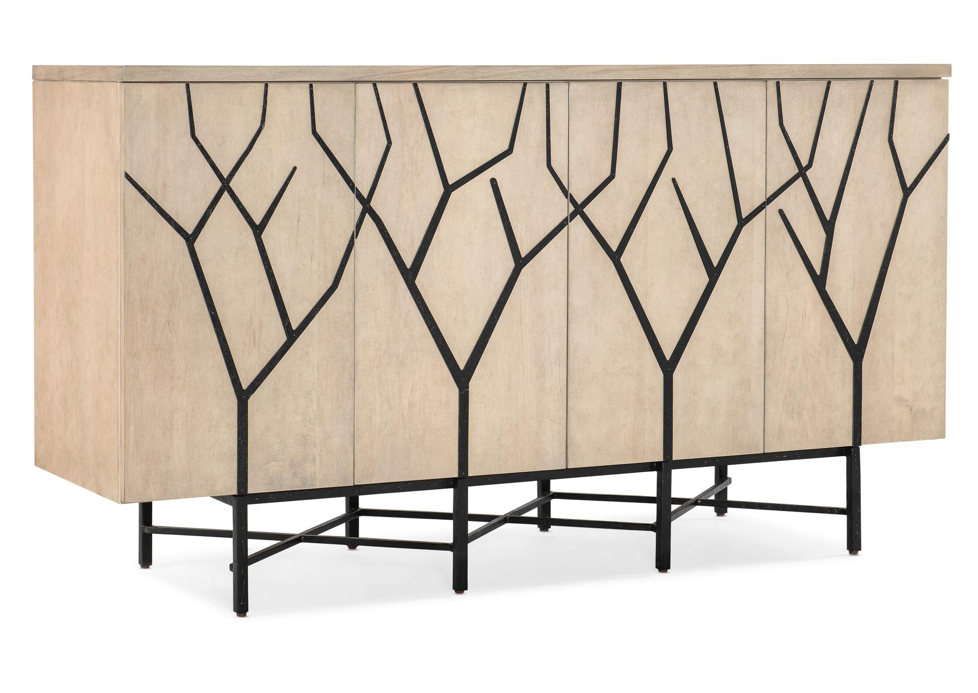 Melange Branched Four Door Entertainment Credenza,Hooker Furniture