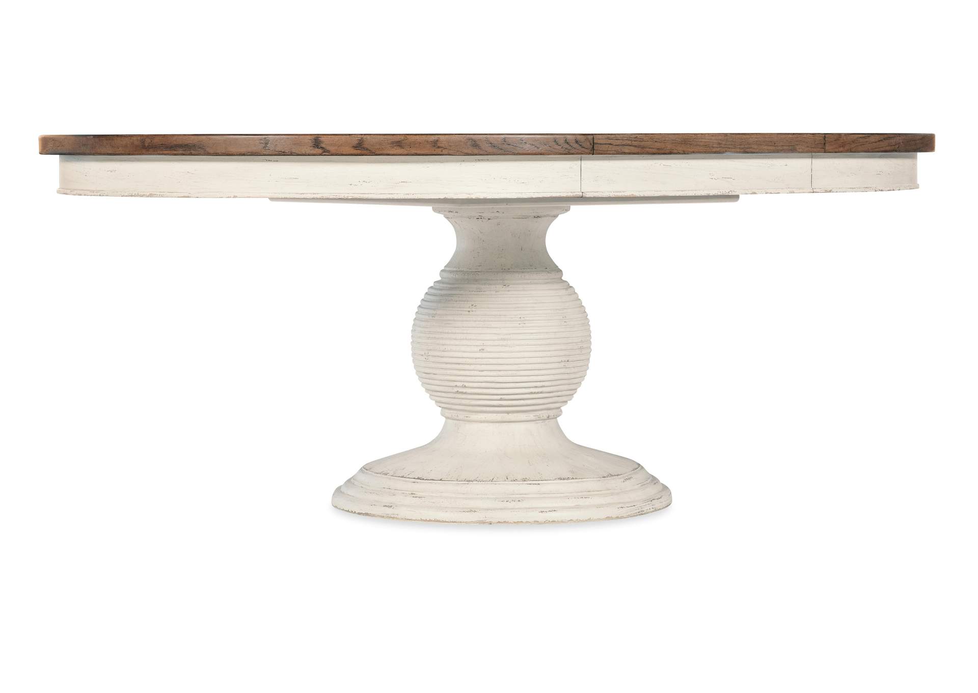 Americana Round Pedestal Dining Table W - 1 - 22In Leaf,Hooker Furniture