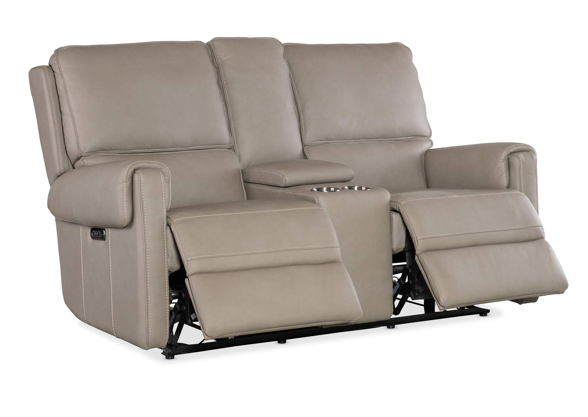 Somers Power Console Loveseat W - Power Headrest,Hooker Furniture