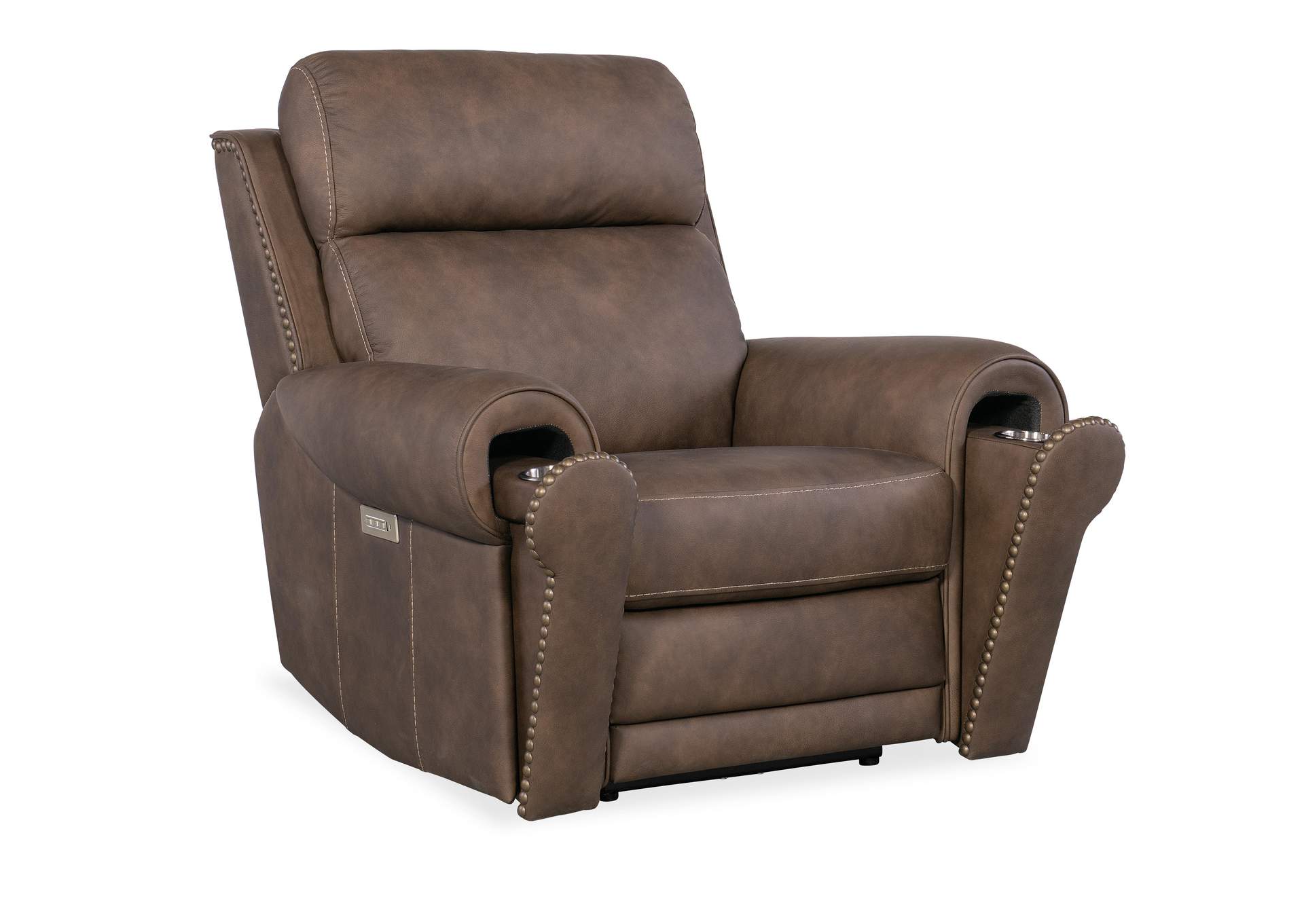 Duncan Power Recliner W - Power Headrest & Lumbar,Hooker Furniture
