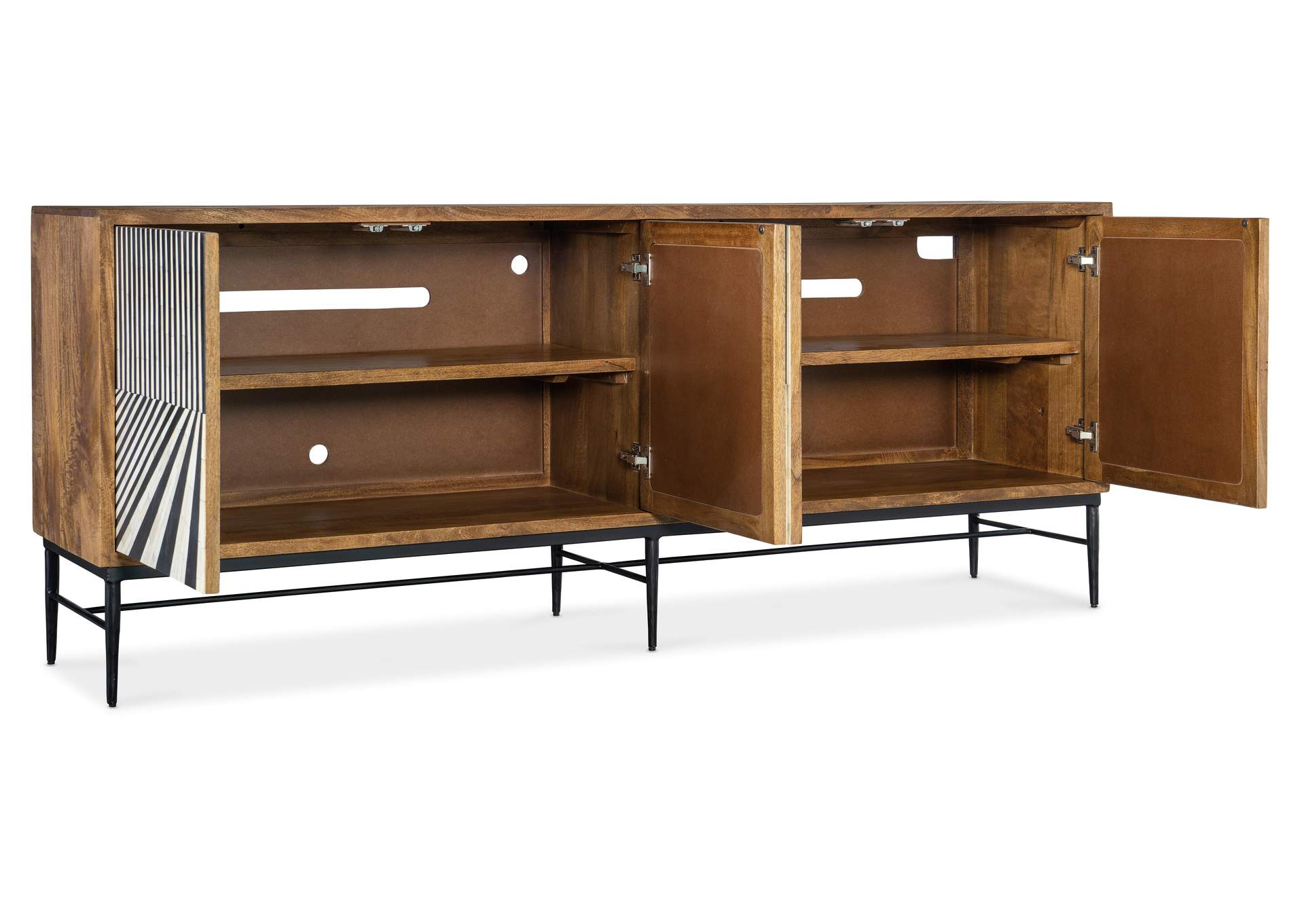 Commerce and Market Linear Perspective Credenza,Hooker Furniture