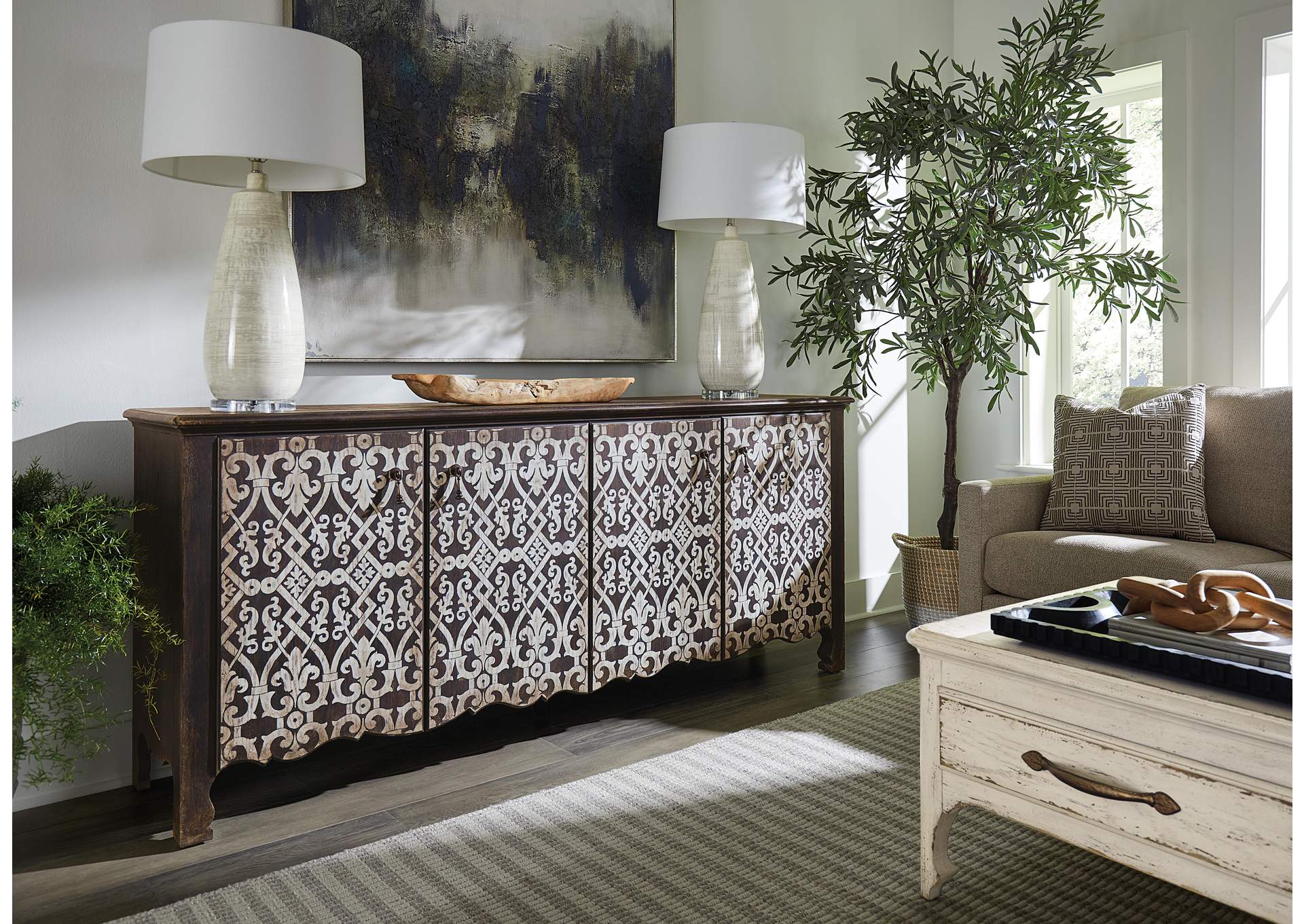 Americana Entertainment Credenza,Hooker Furniture