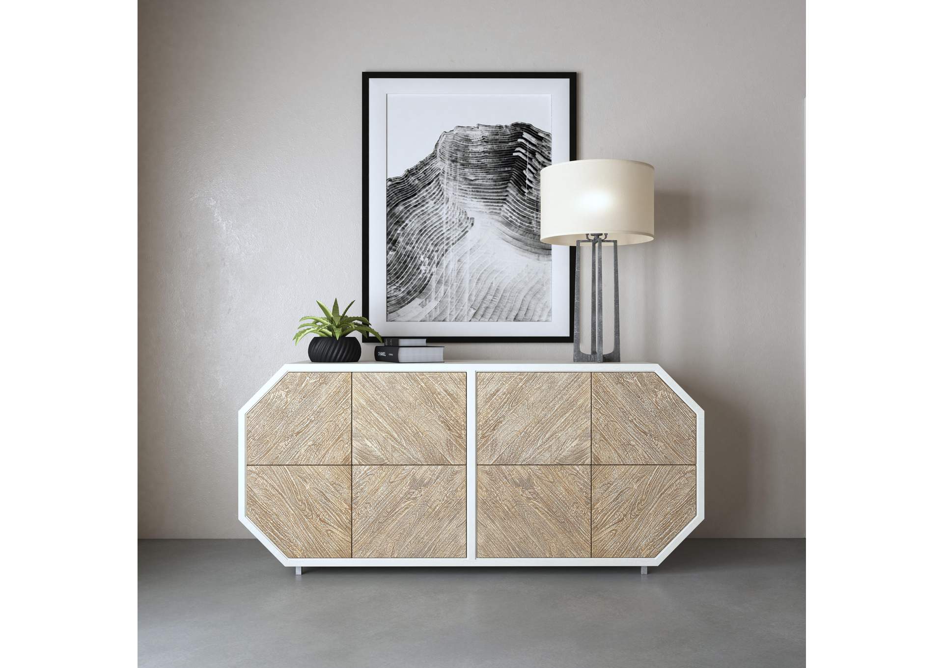 Commerce & Market Angles Credenza,Hooker Furniture