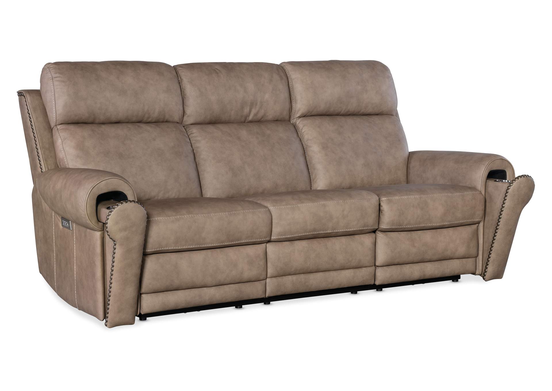 Duncan Power Sofa W - Power Headrest & Lumbar,Hooker Furniture