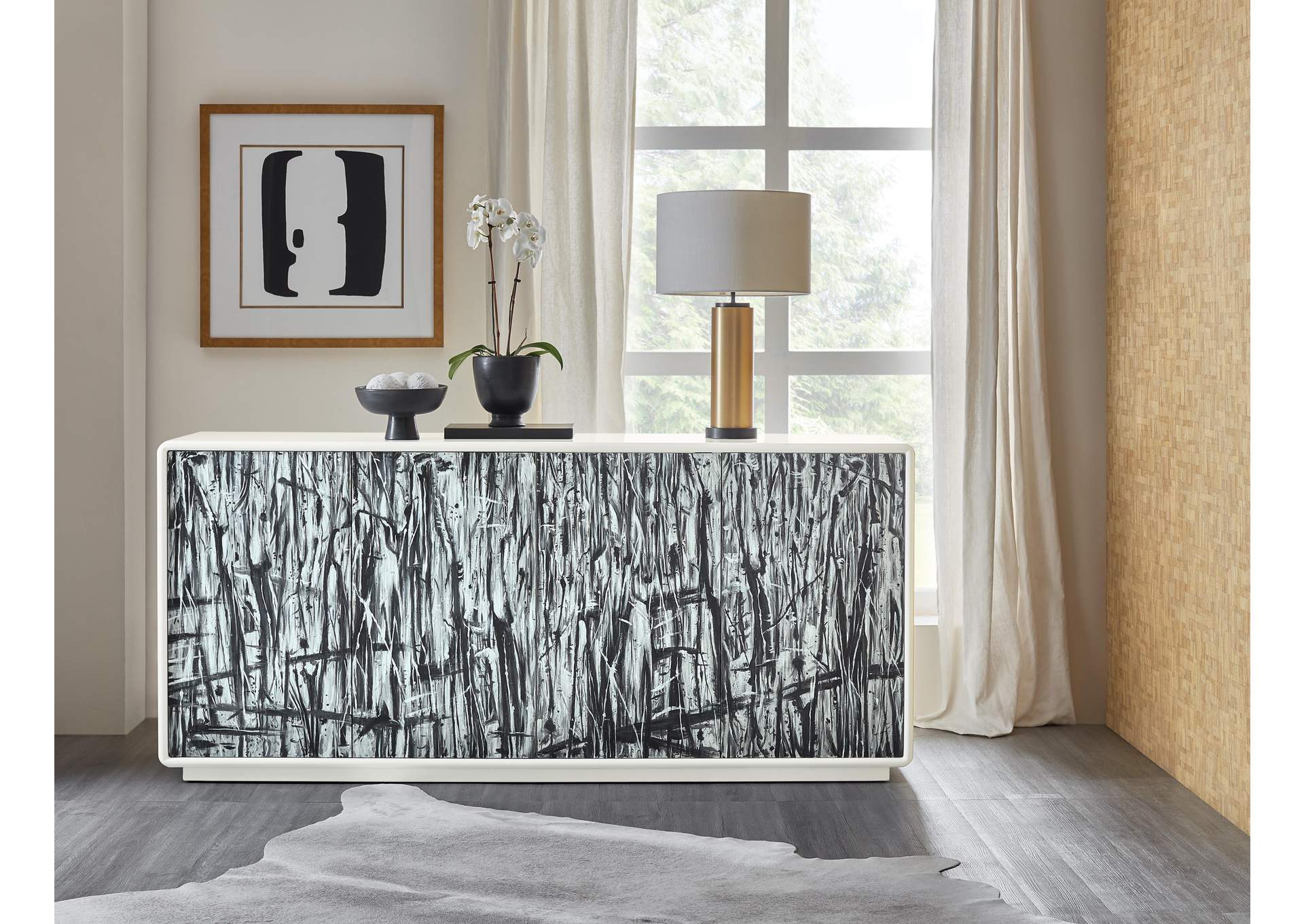 Melange Graffitio Credenza,Hooker Furniture