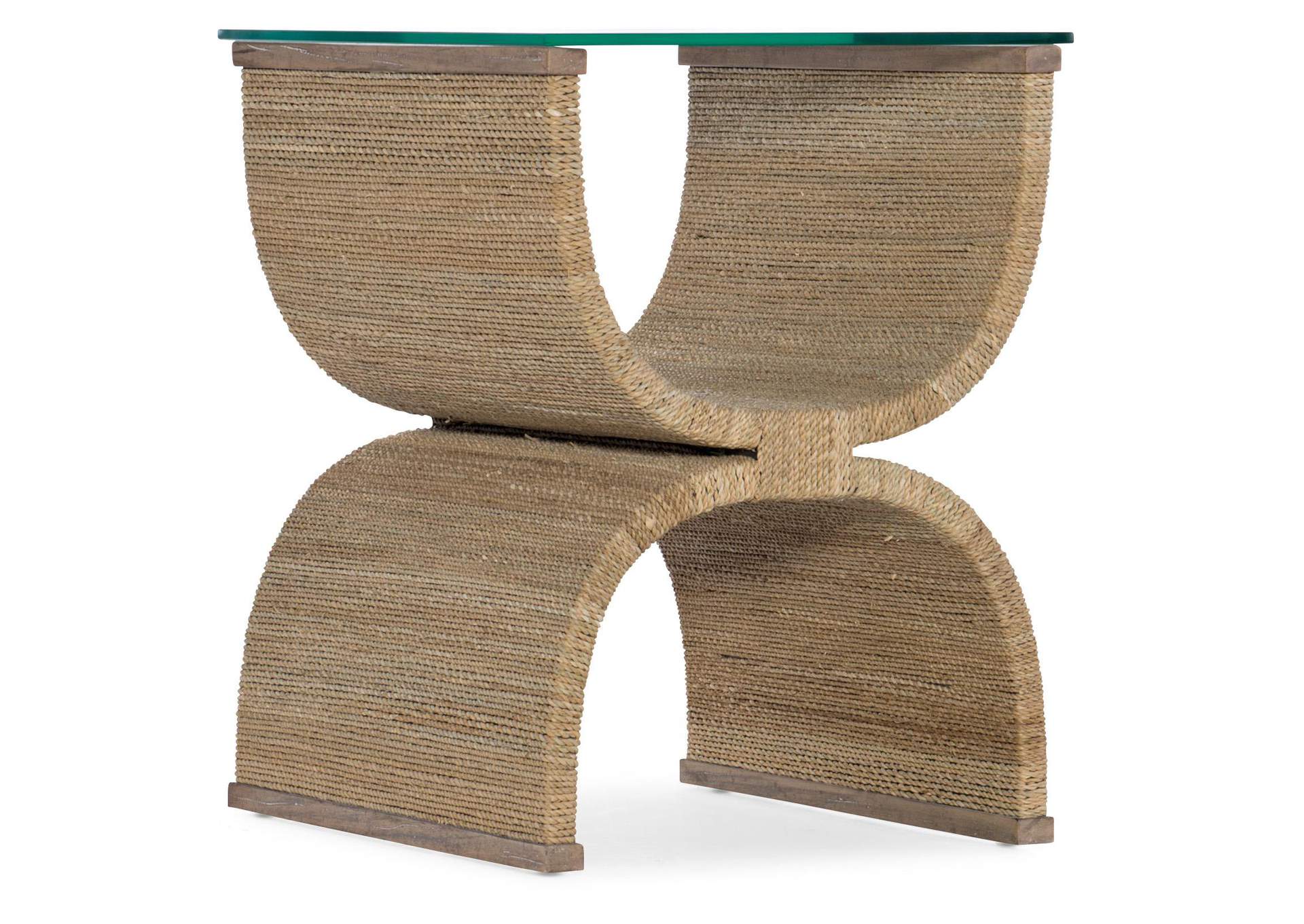 Melange Lenny Woven End Table,Hooker Furniture