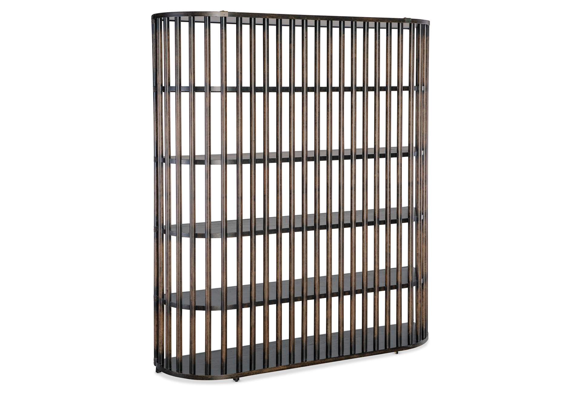 Retreat Slatted Bookcase,Hooker Furniture