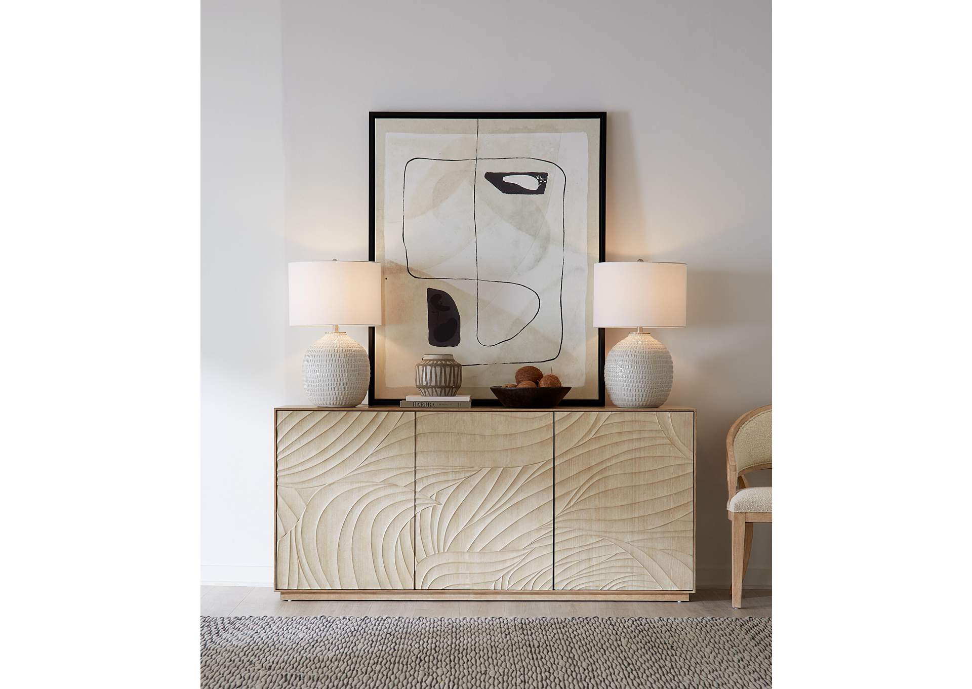 Retreat Entertainment Credenza,Hooker Furniture