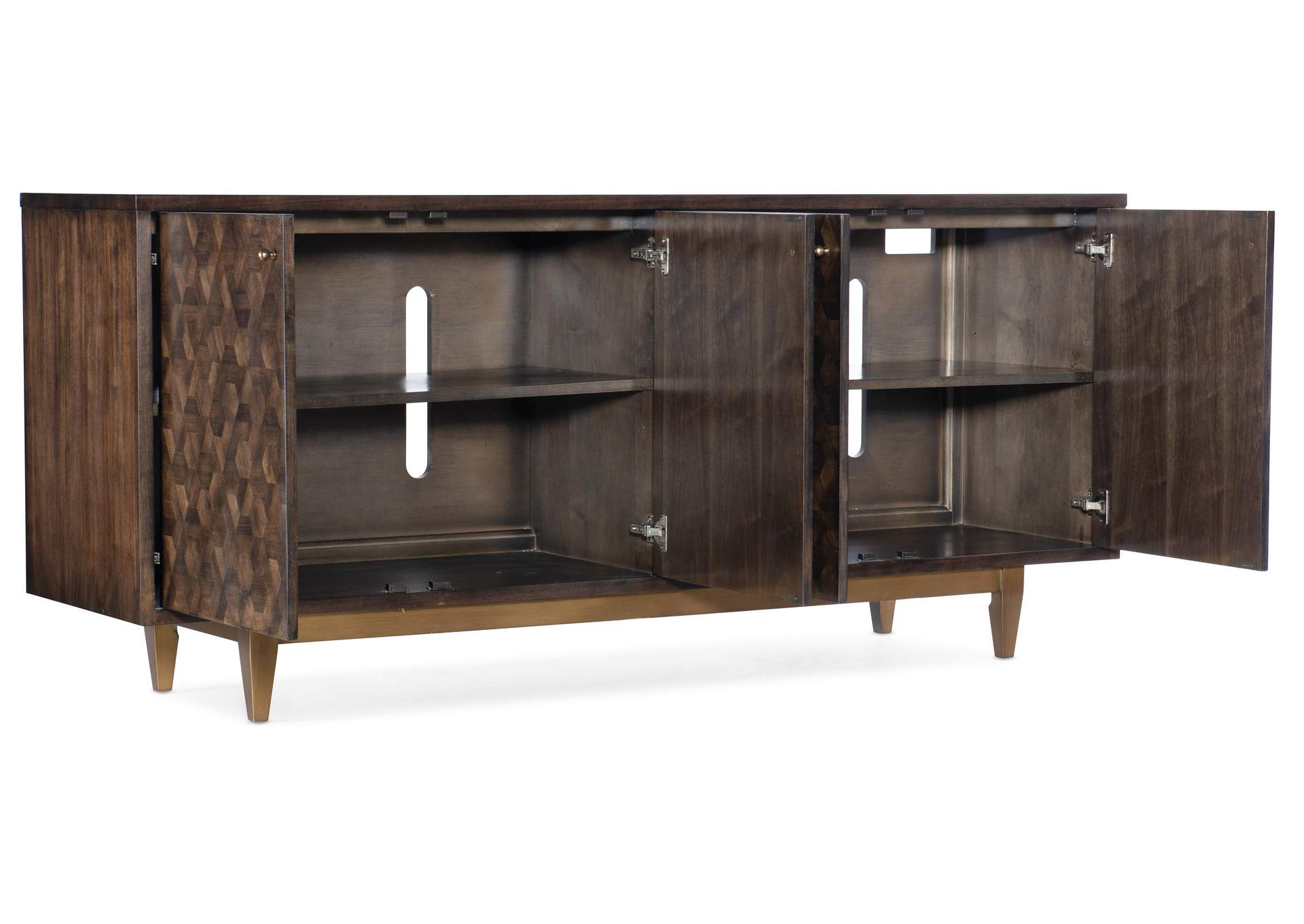 Melange Alpine Four - Door Credenza,Hooker Furniture