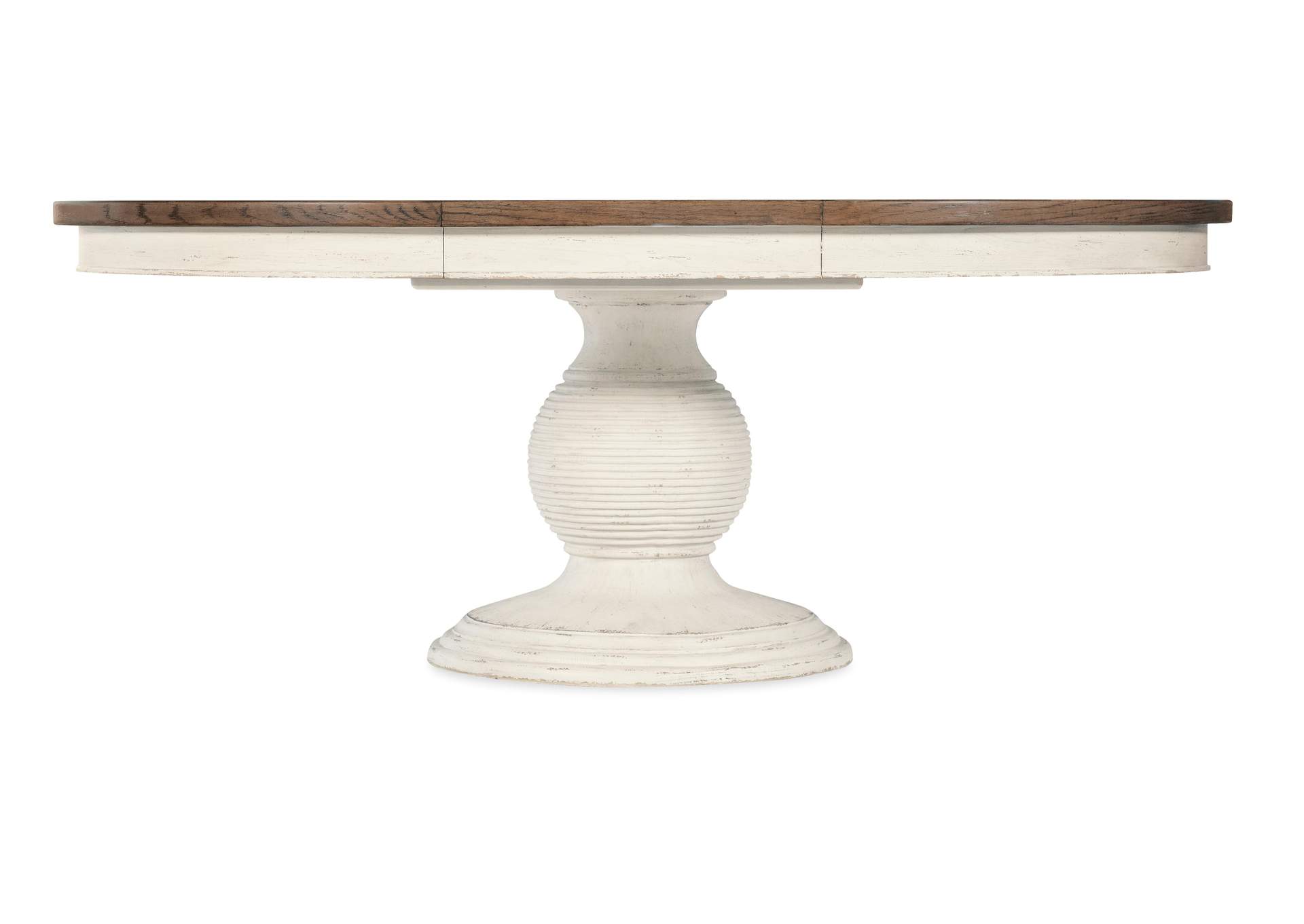 Americana Round Pedestal Dining Table W - 1 - 22In Leaf,Hooker Furniture