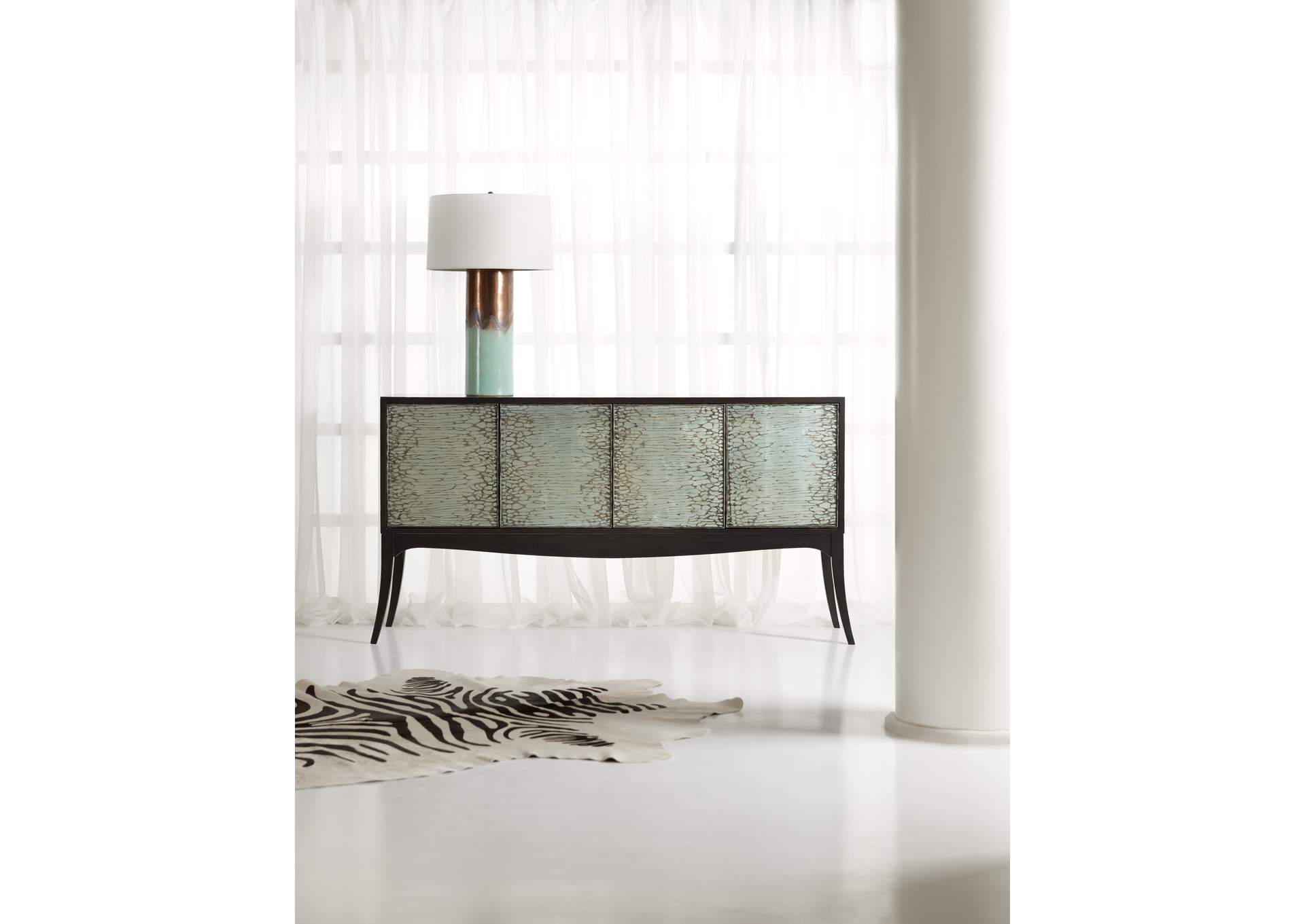 Melange Elodie Four-Door Credenza,Hooker Furniture