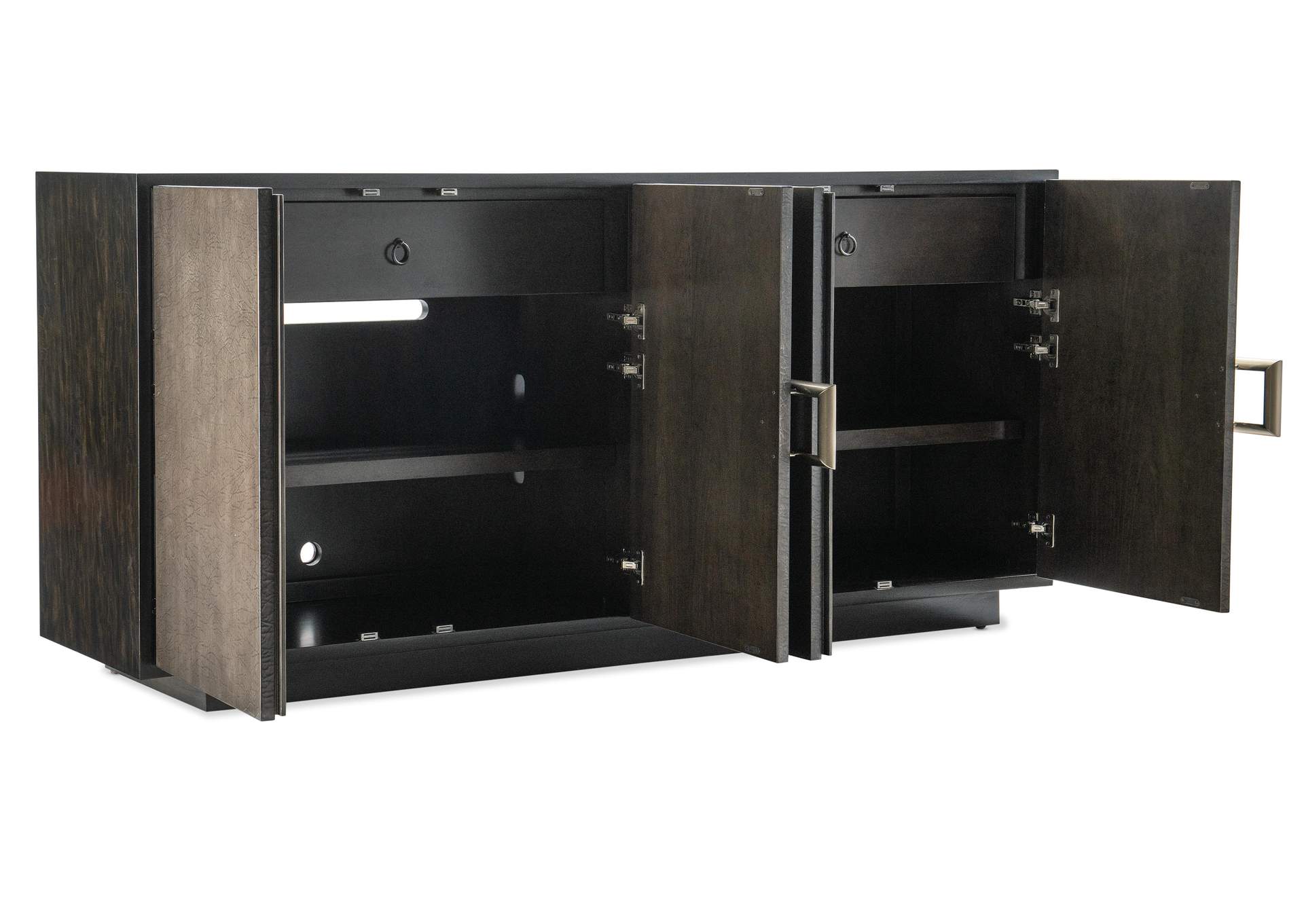 Melange Asher Four Door Entertainment Credenza,Hooker Furniture