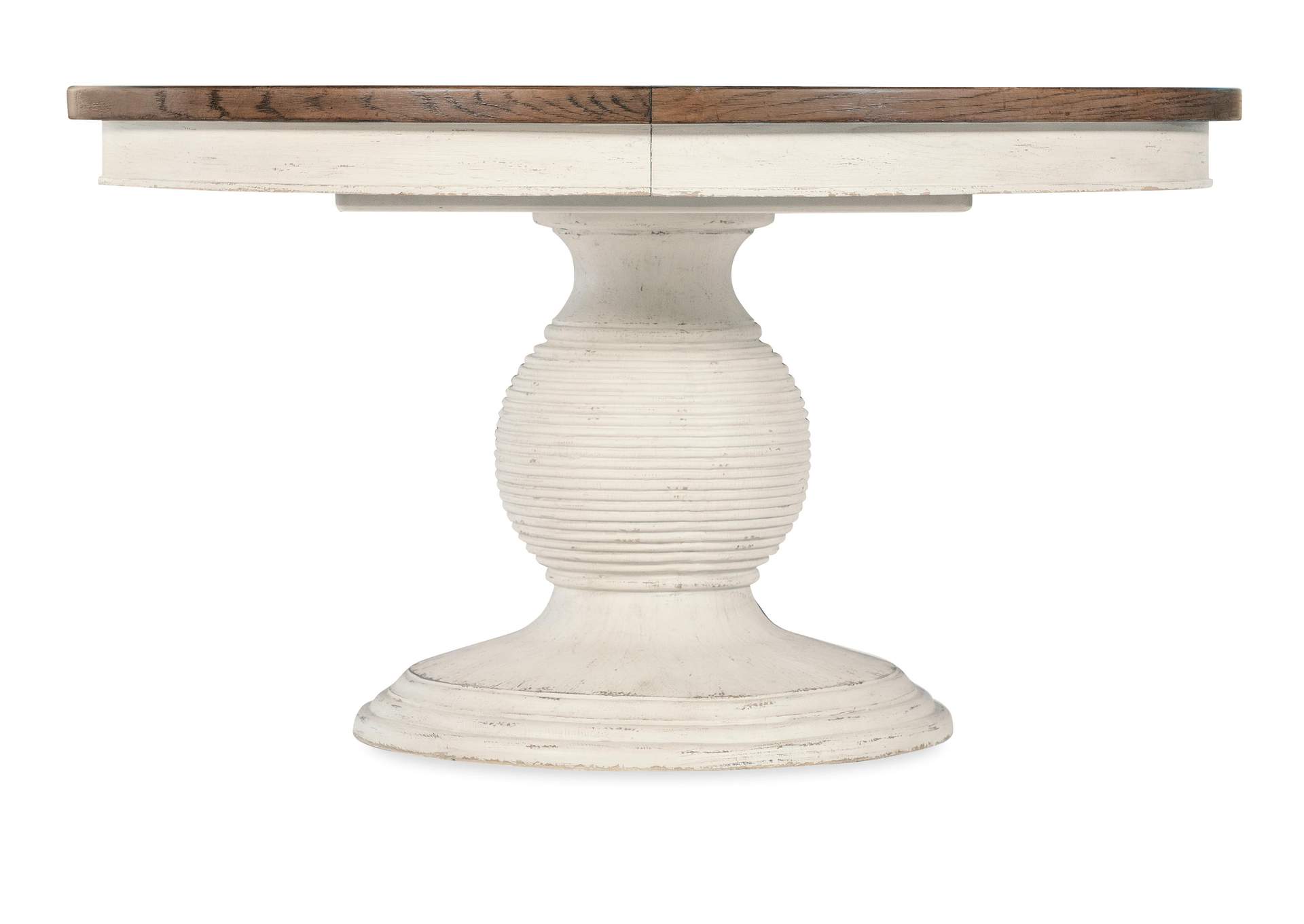 Americana Round Pedestal Dining Table W - 1 - 22In Leaf,Hooker Furniture