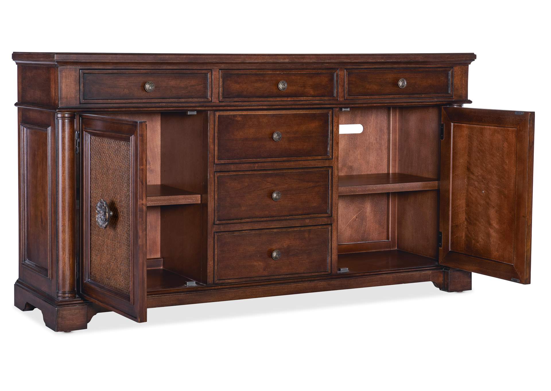 Charleston Two Door - Six Drawer Buffet,Hooker Furniture