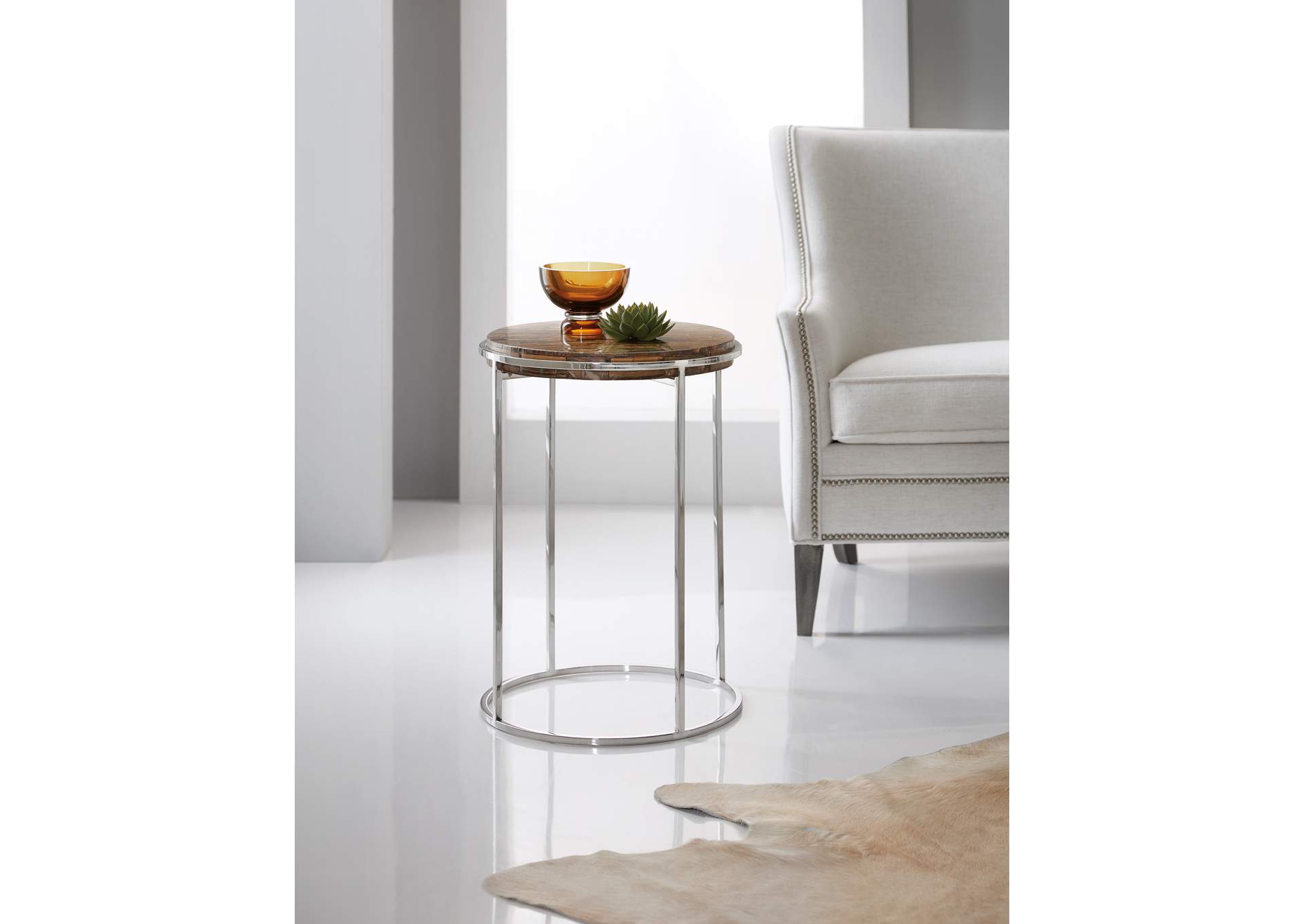 Melange Telsa Accent Table,Hooker Furniture