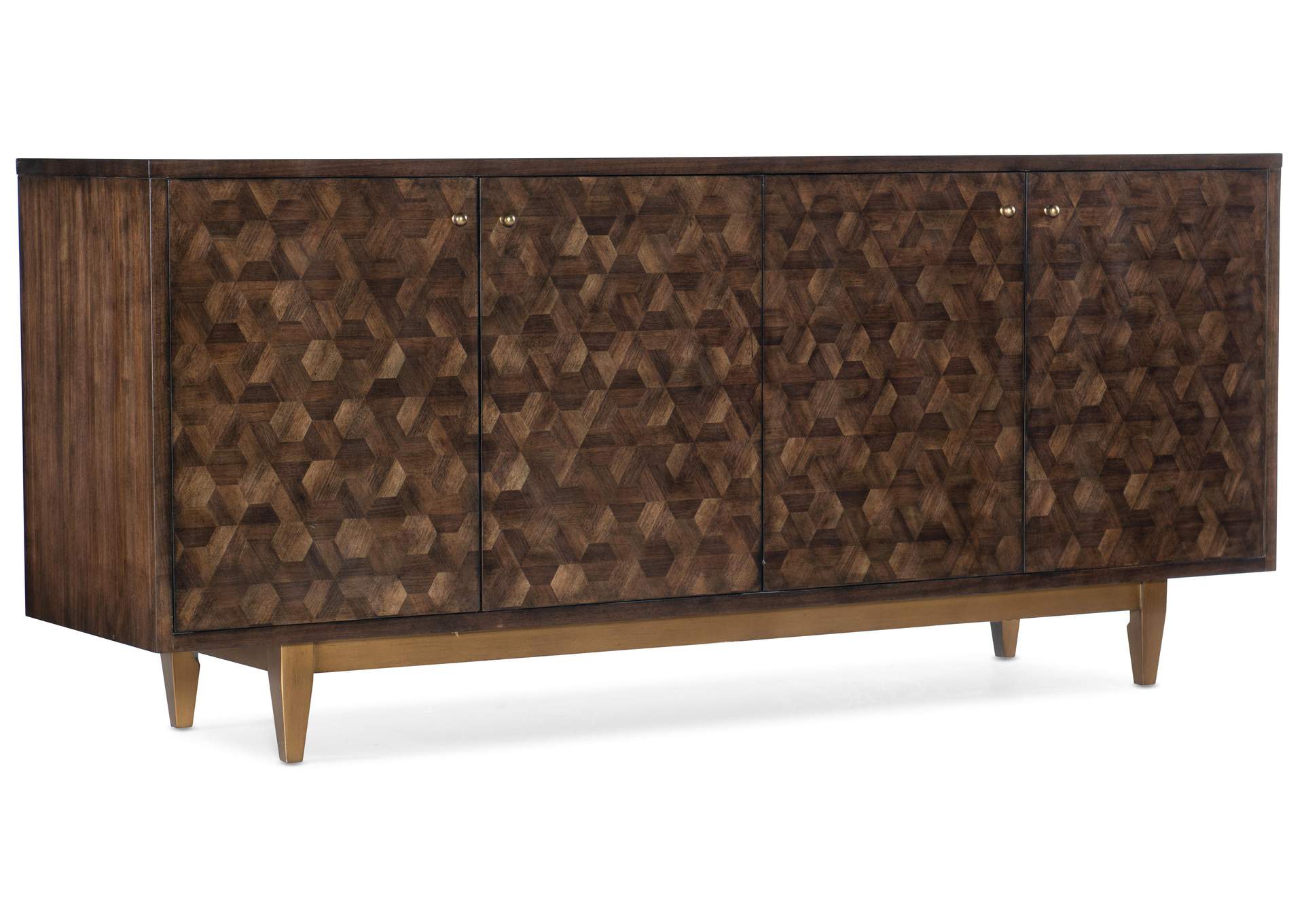 Melange Alpine Four - Door Credenza,Hooker Furniture