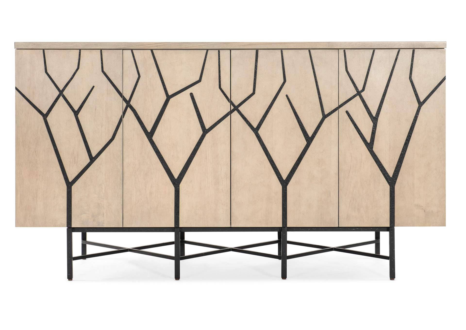 Melange Branched Four Door Entertainment Credenza,Hooker Furniture