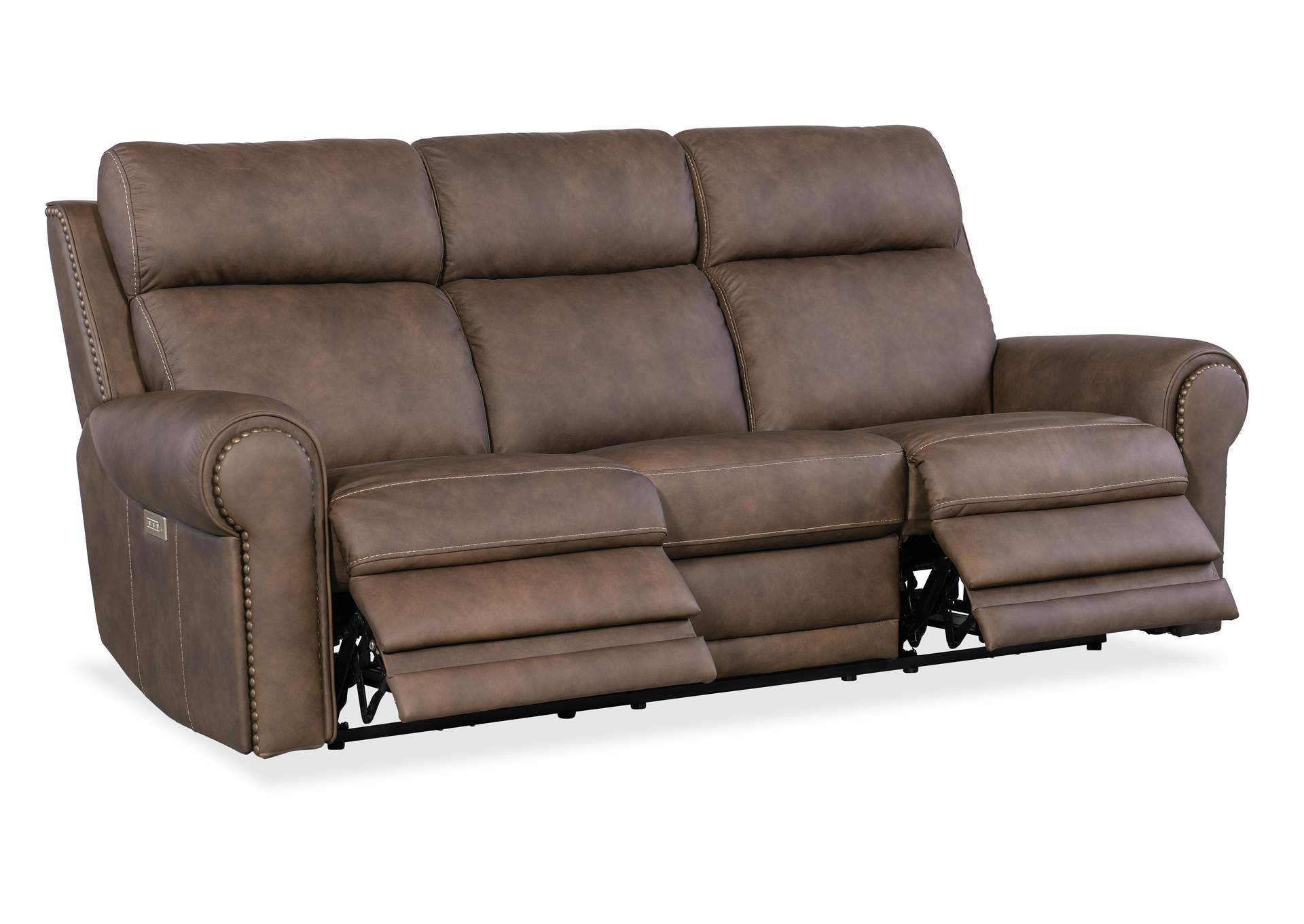 Duncan Power Sofa W - Power Headrest & Lumbar,Hooker Furniture