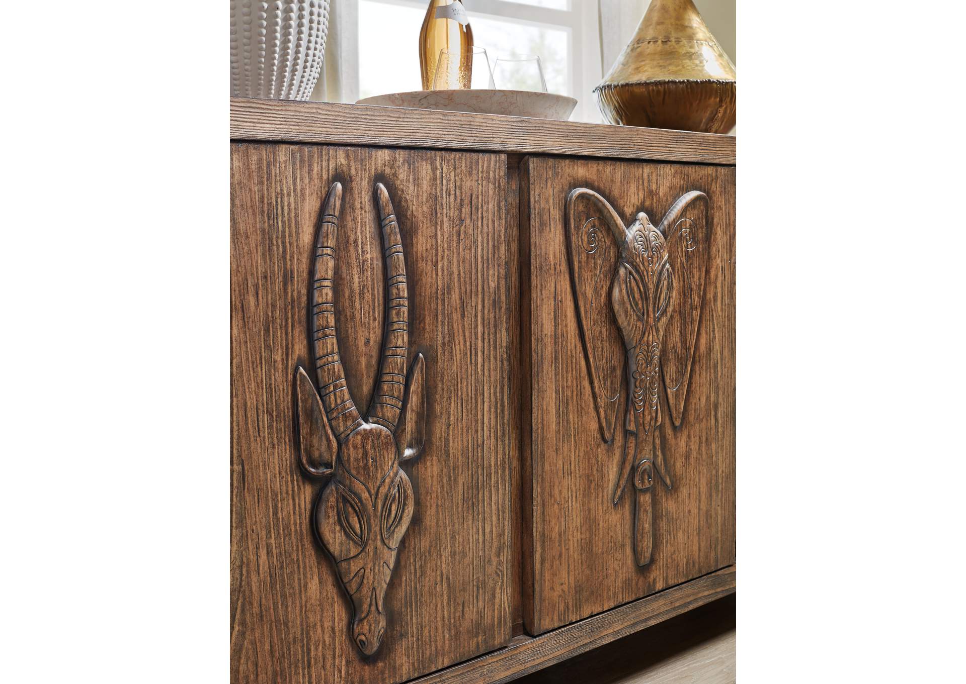 Commerce & Market Safari Credenza,Hooker Furniture