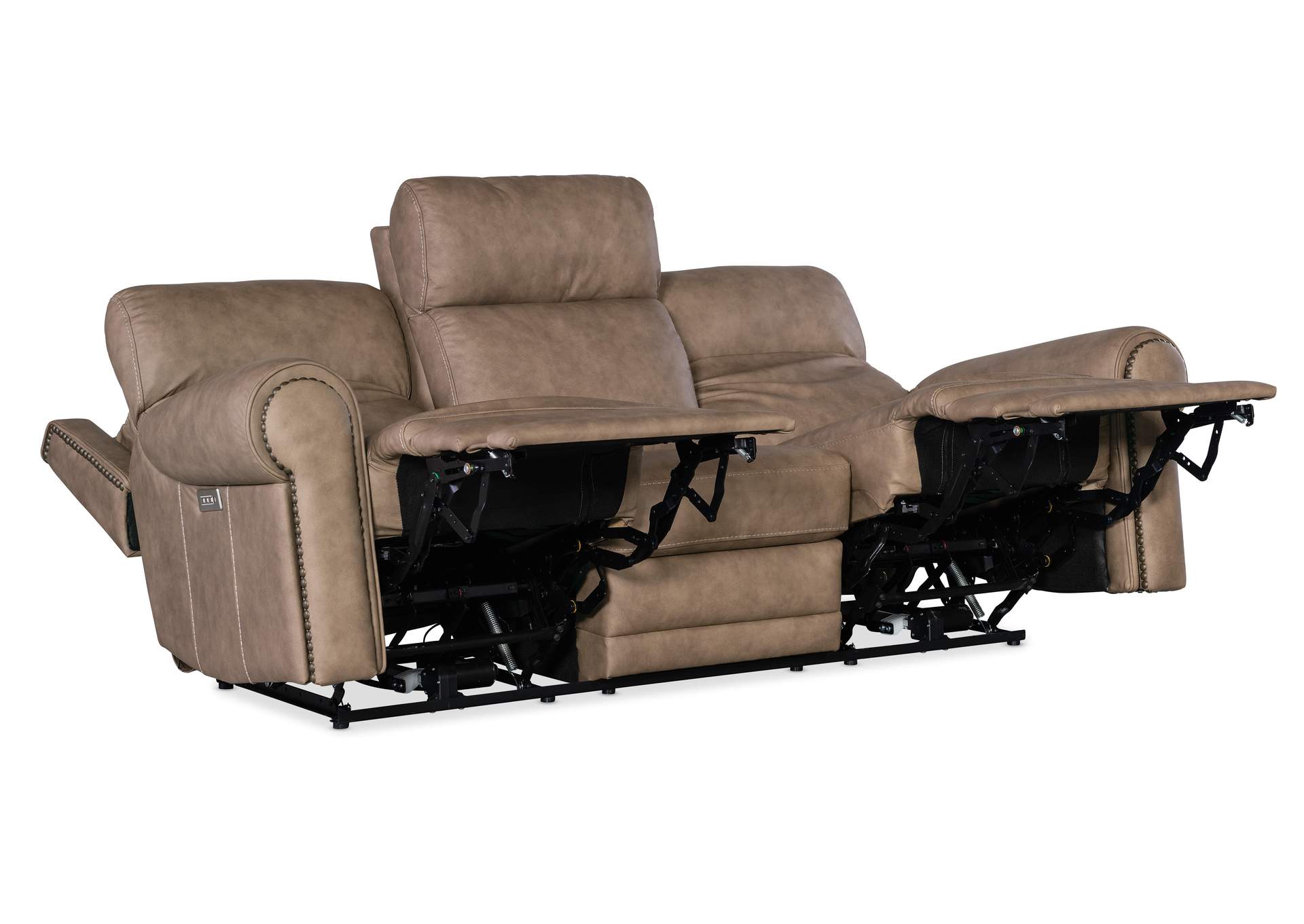 Duncan Power Sofa W - Power Headrest & Lumbar,Hooker Furniture