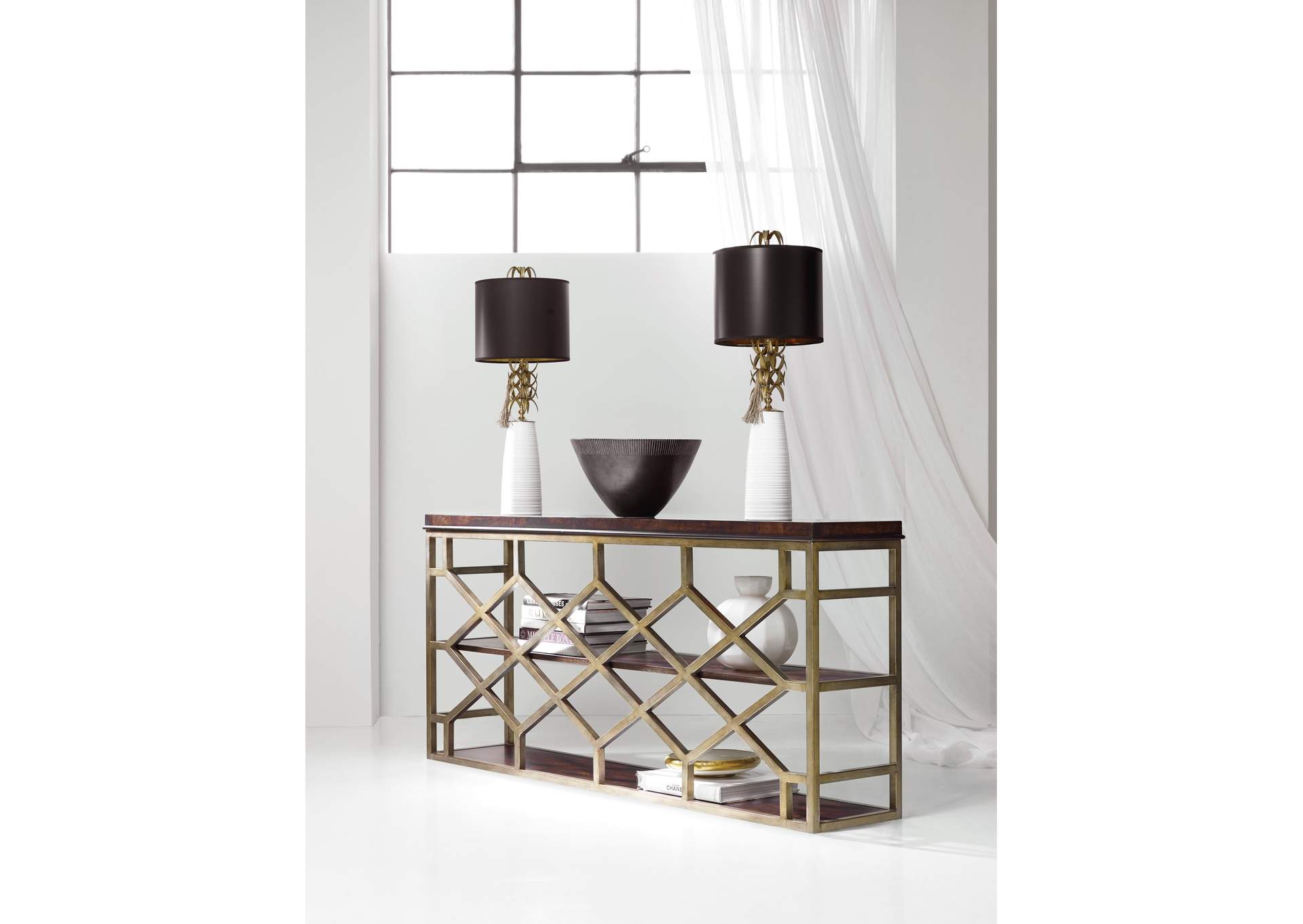 Melange Giles Console Table,Hooker Furniture