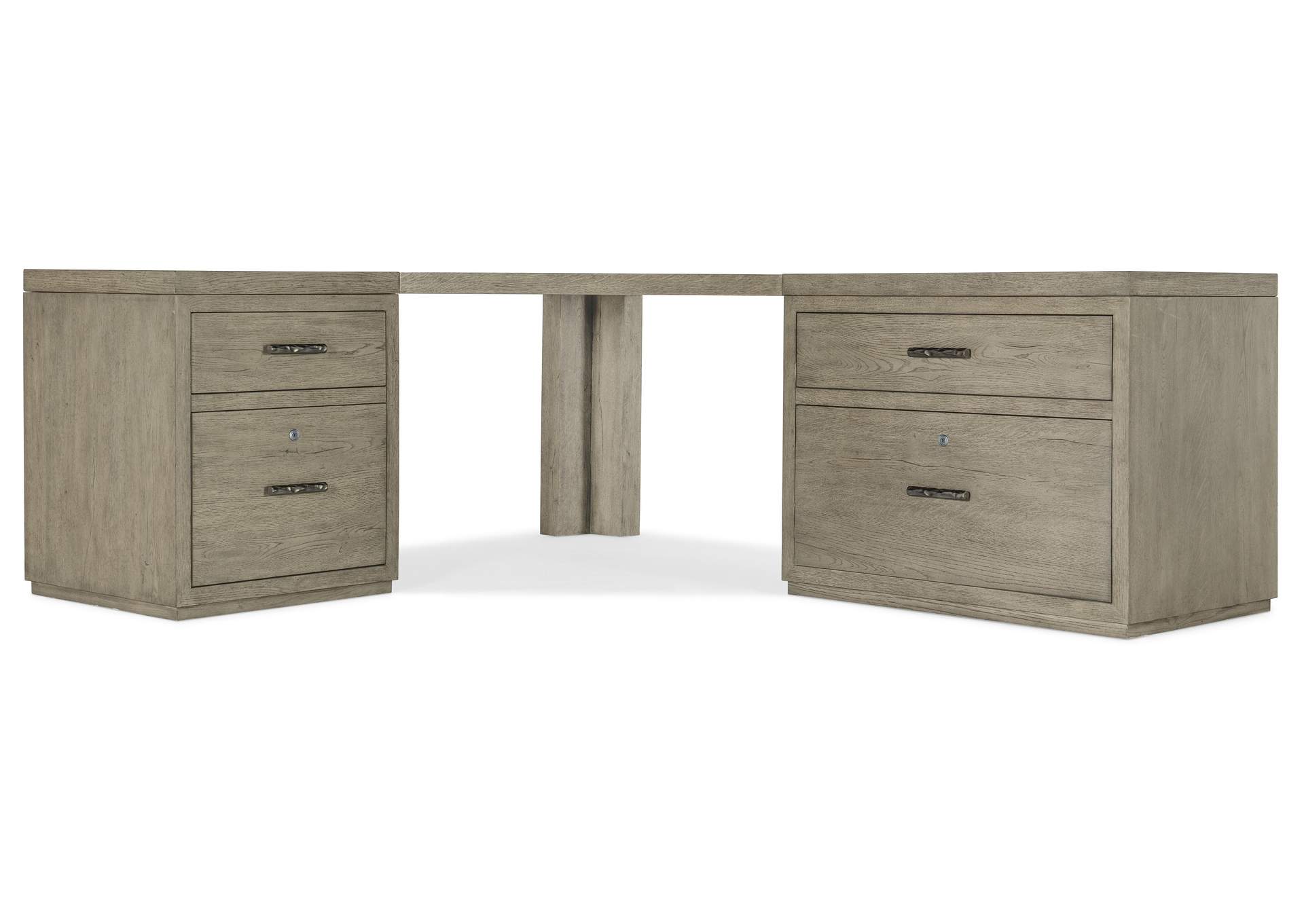 Linville Falls Corner Desk With File and Lateral File,Hooker Furniture