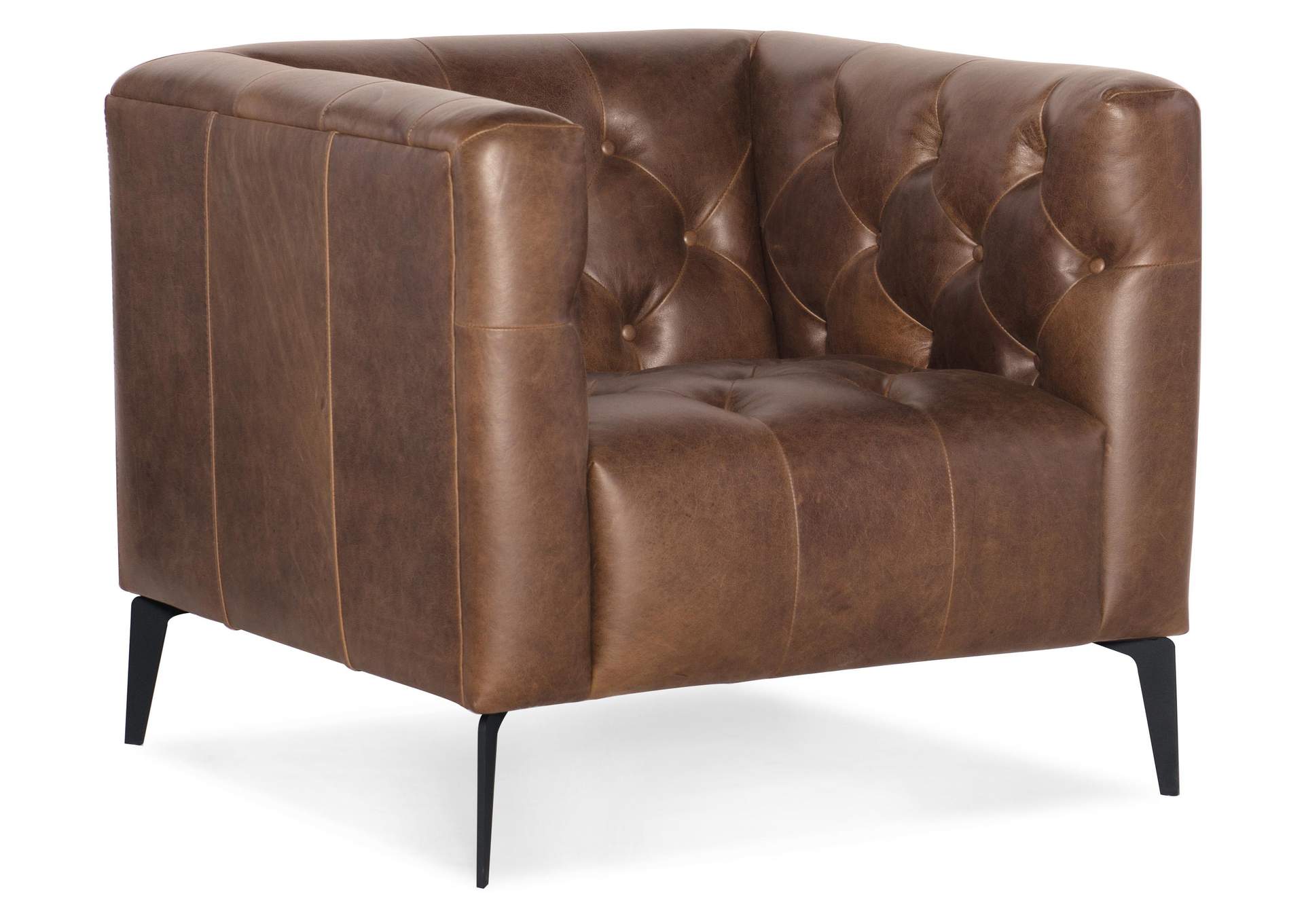 Nicolla Leather Stationary Chair,Hooker Furniture