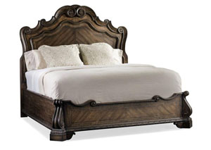 Rhapsody California King Panel Bed w/Dresser and Mirror