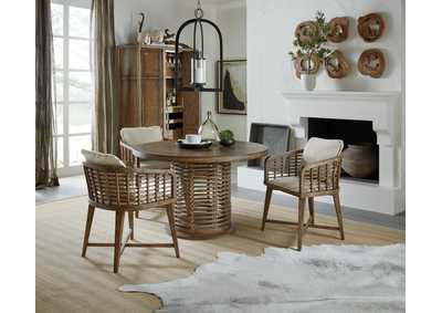 Sundance 48In Rattan Round Dining Table,Hooker Furniture