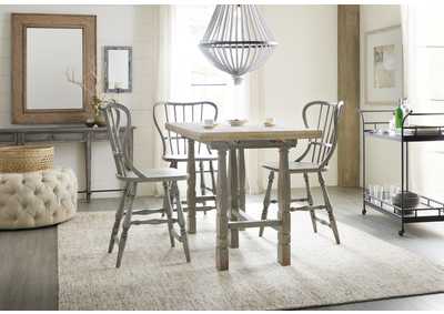 Ciao Bella Friendship Table - Natural - Gray,Hooker Furniture