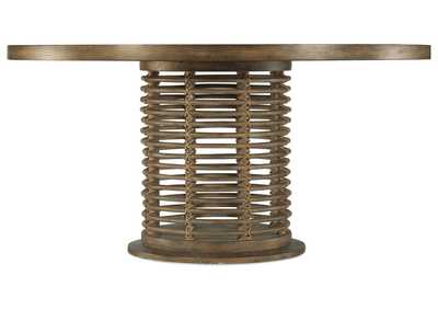 Sundance 60In Rattan Round Dining Table,Hooker Furniture