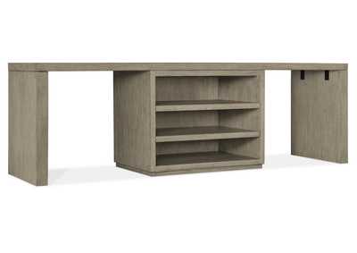 Image for Linville Falls 96" Desk With Centered Open Desk Cabinet