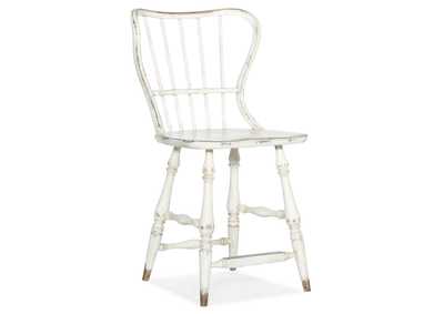 Image for Ciao Bella Spindle Back Counter Stool - White