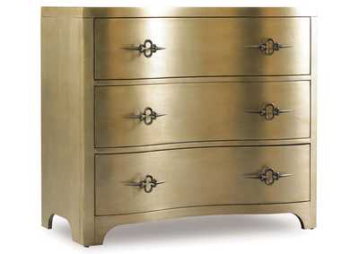 Sanctuary Three - Drawer Shaped Front Gold Chest
