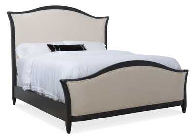 Image for Ciao Bella Queen Upholstered Bed - Black