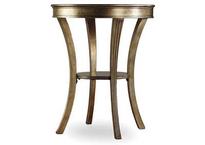 Sanctuary Round Mirrored Accent Table - Visage
