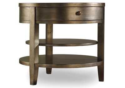 Sanctuary One - Drawer Round Lamp Table - Visage