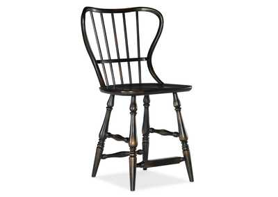 Image for Ciao Bella Spindle Back Counter Stool - Black