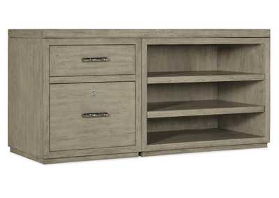 Image for Linville Falls 60" Credenza With File and Open Desk Cabinet