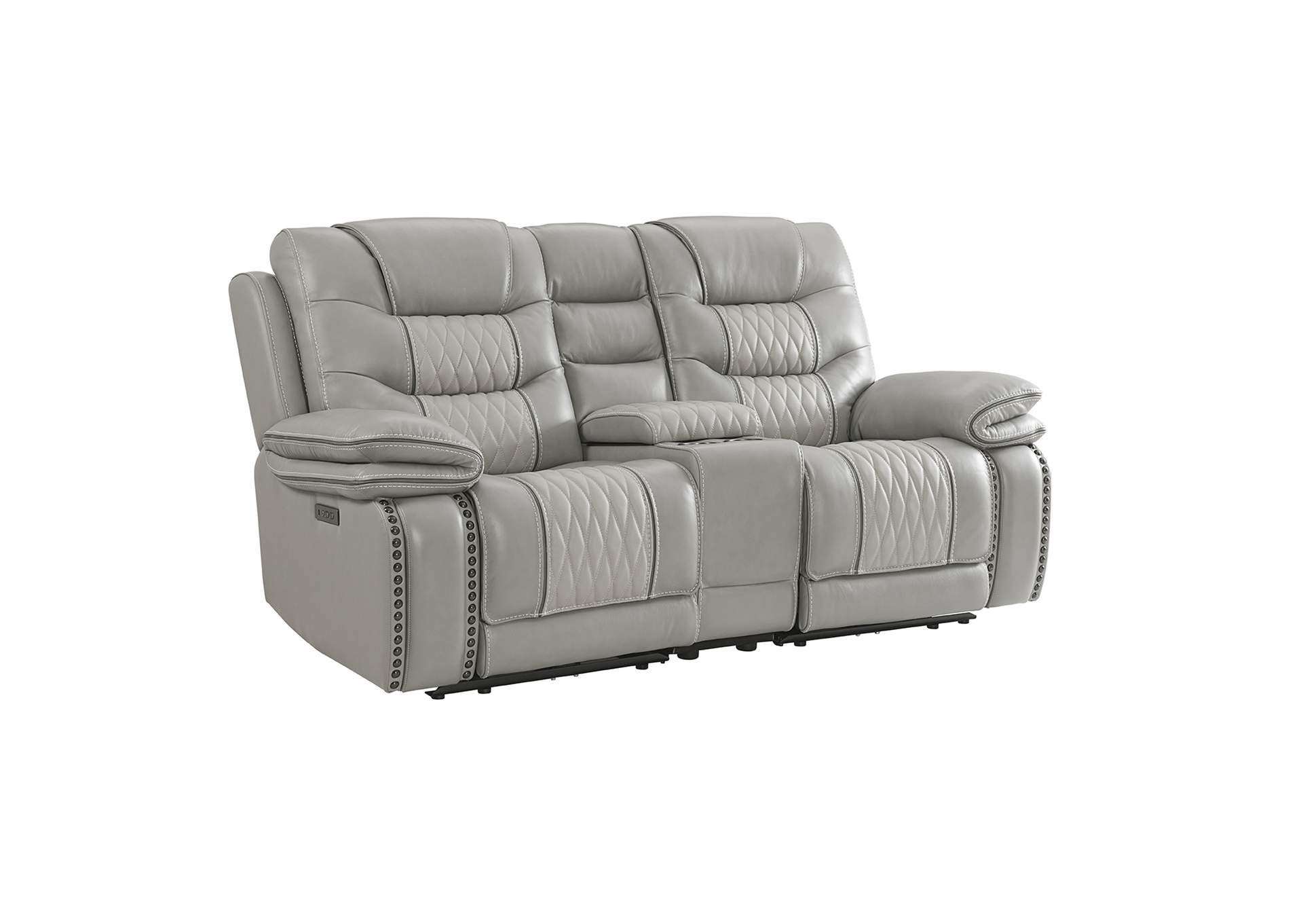 Dual-Power Loveseat w/Console - KIT,Intercon Furniture