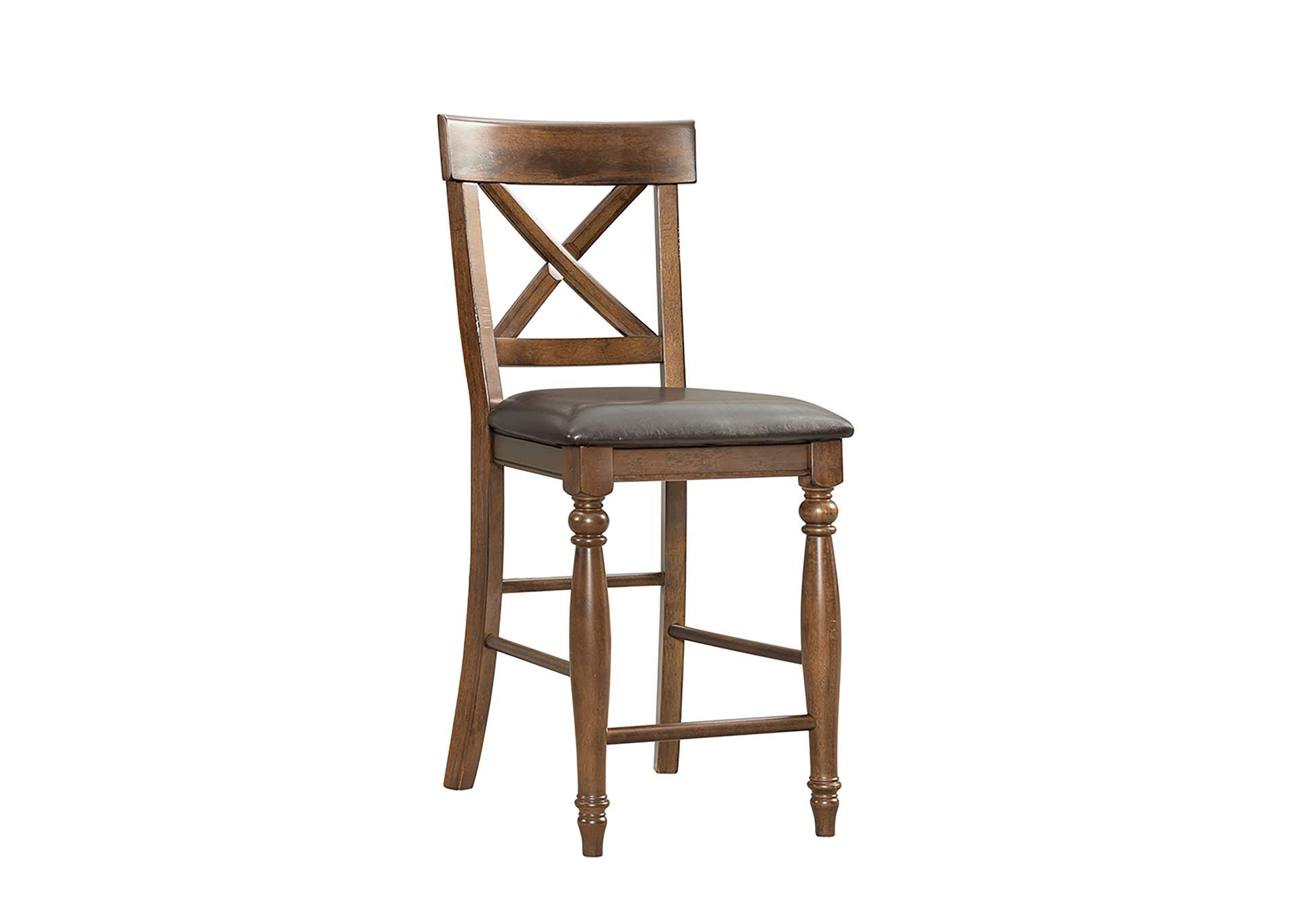 24in X-Back Stool w/Cushion,Intercon Furniture