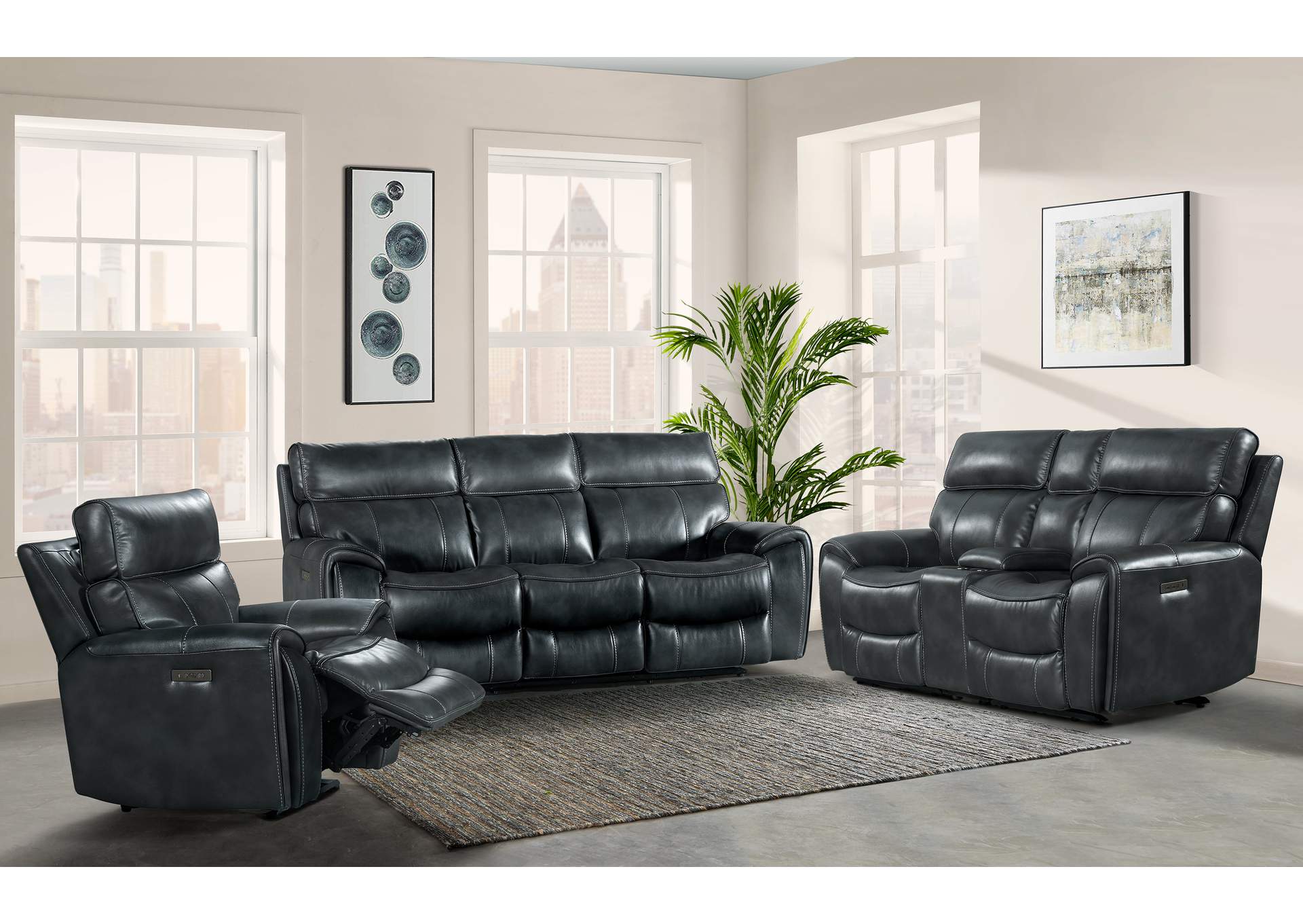 Dual-Pwr Recliner Sofa,Intercon Furniture