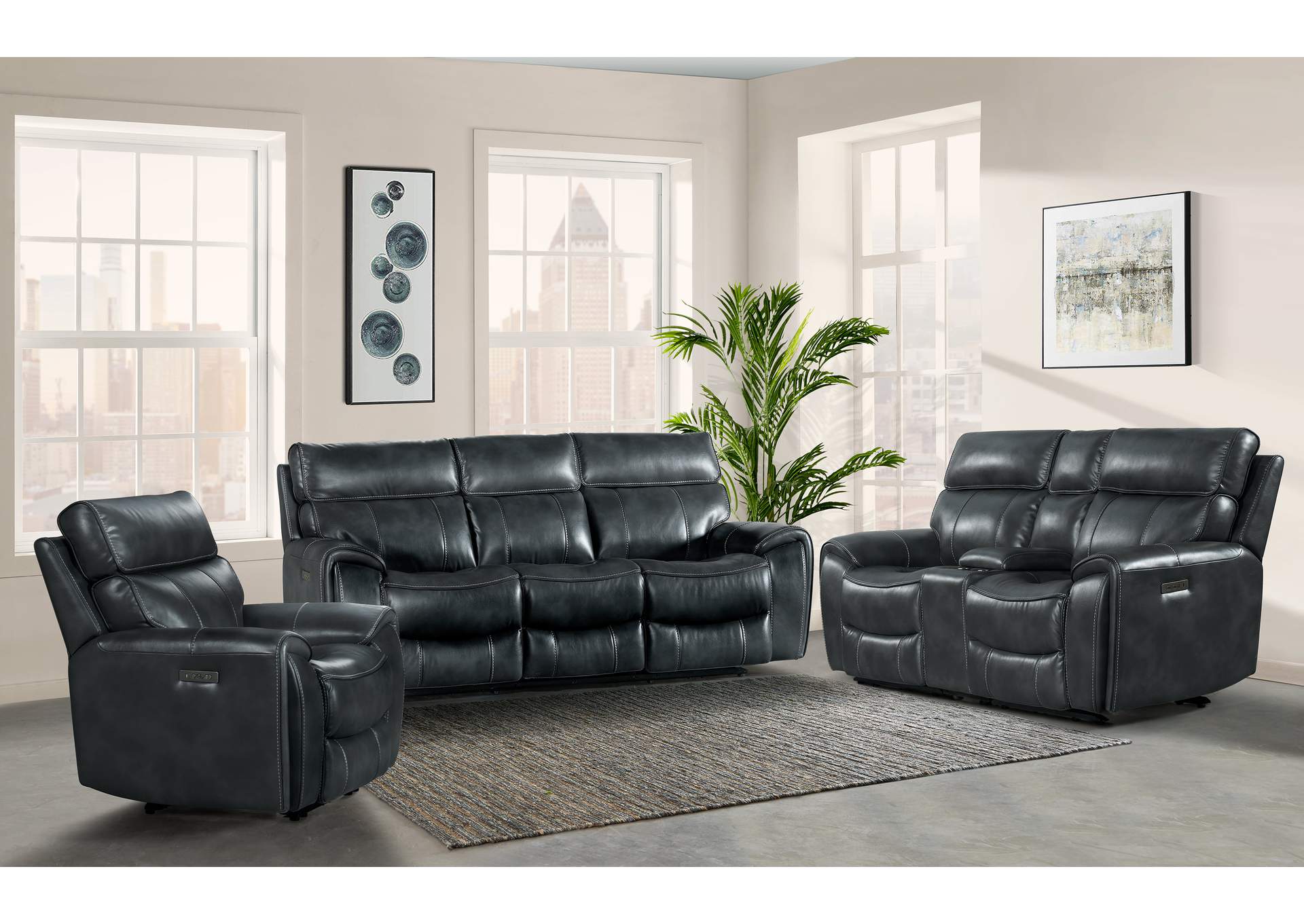 Dual-Pwr Recliner Sofa,Intercon Furniture