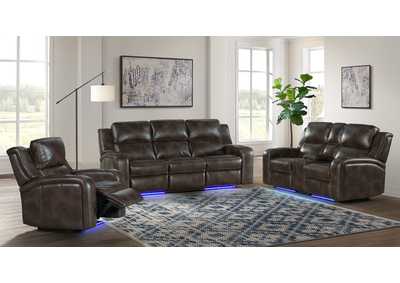 Image for Dual-Pwr Recliner Sofa w/Drop