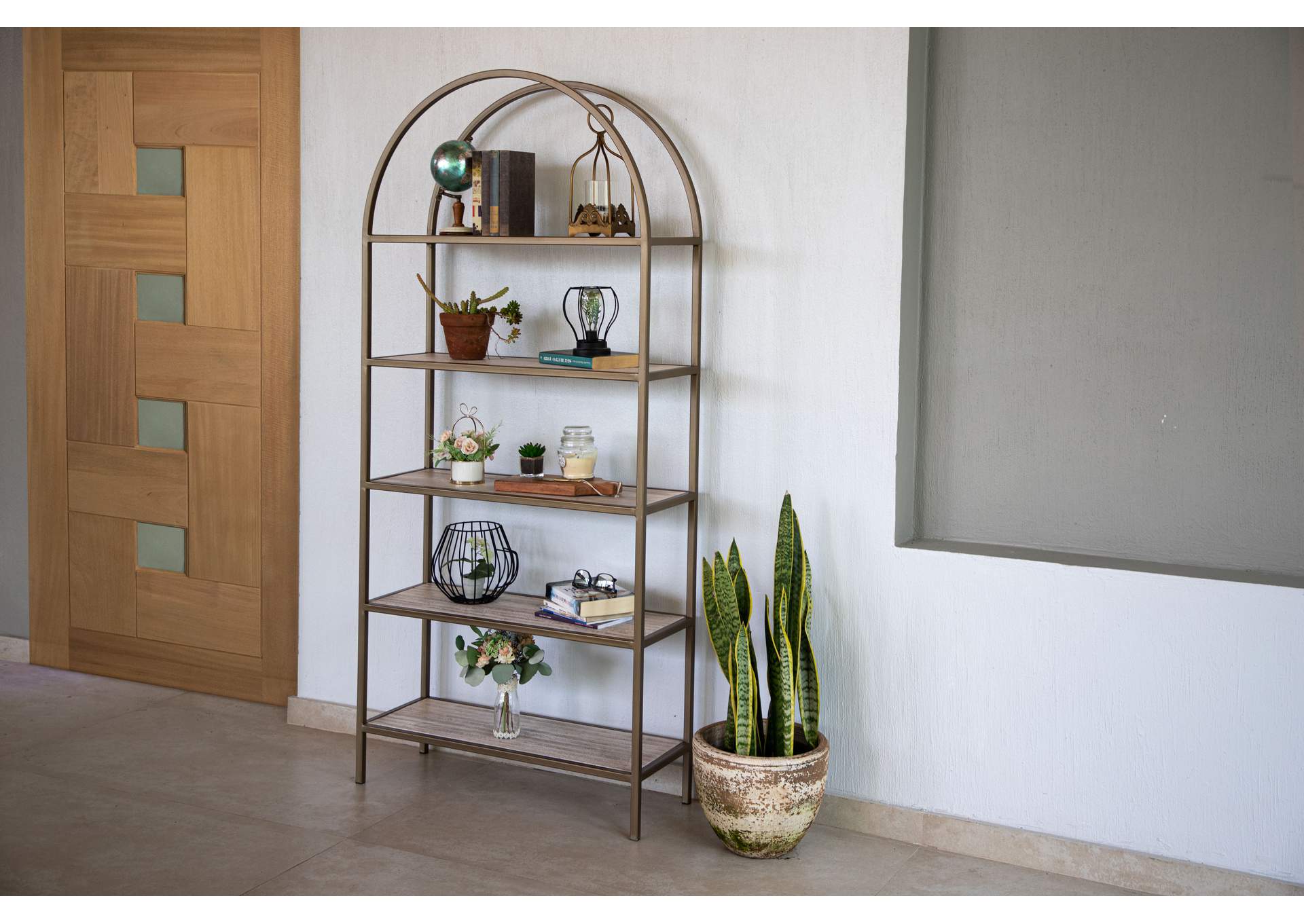 Sahara 5 Shelves, Bookcase,International Furniture Direct