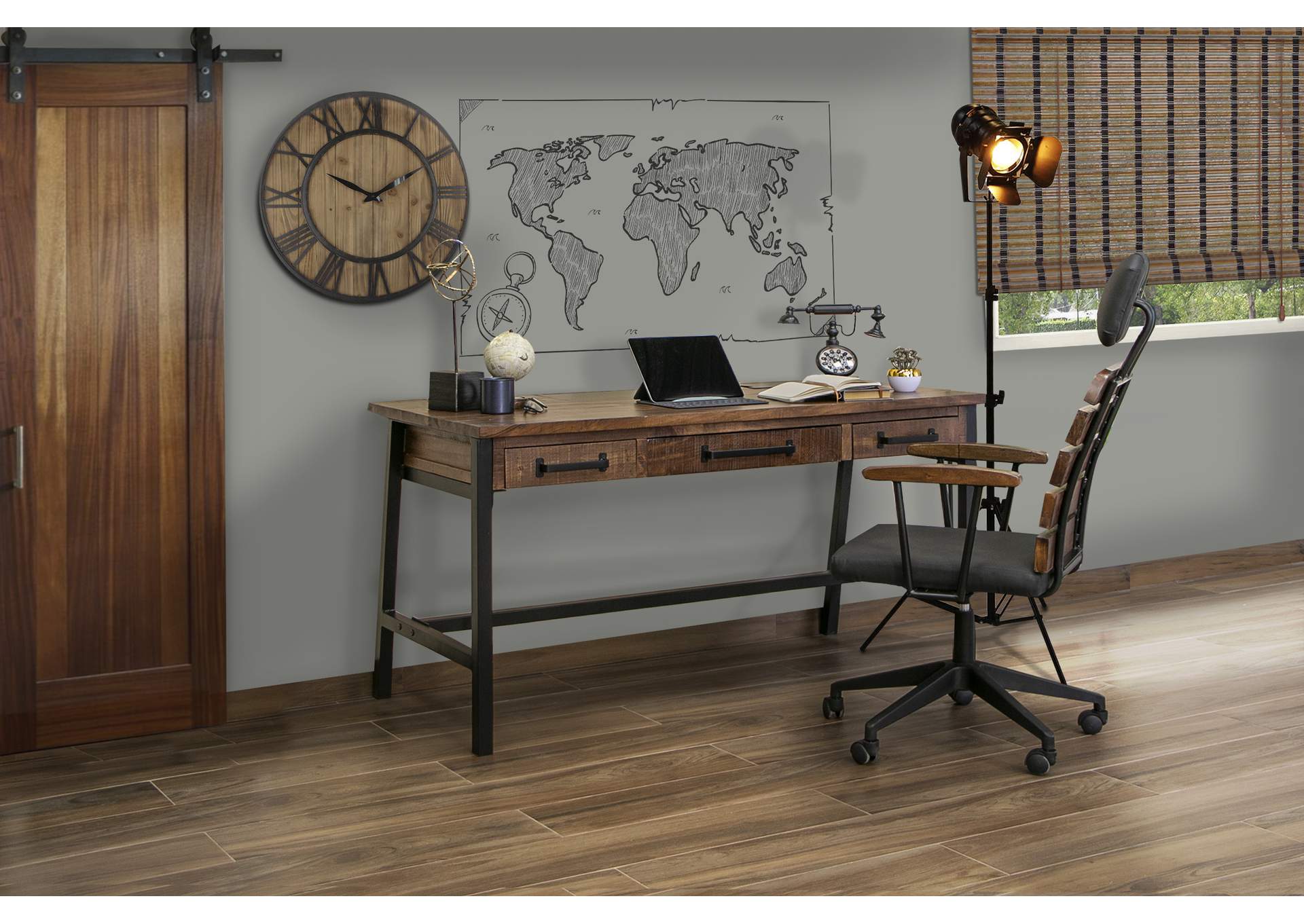 Monte Mayor Dep Brown Desk,International Furniture Direct