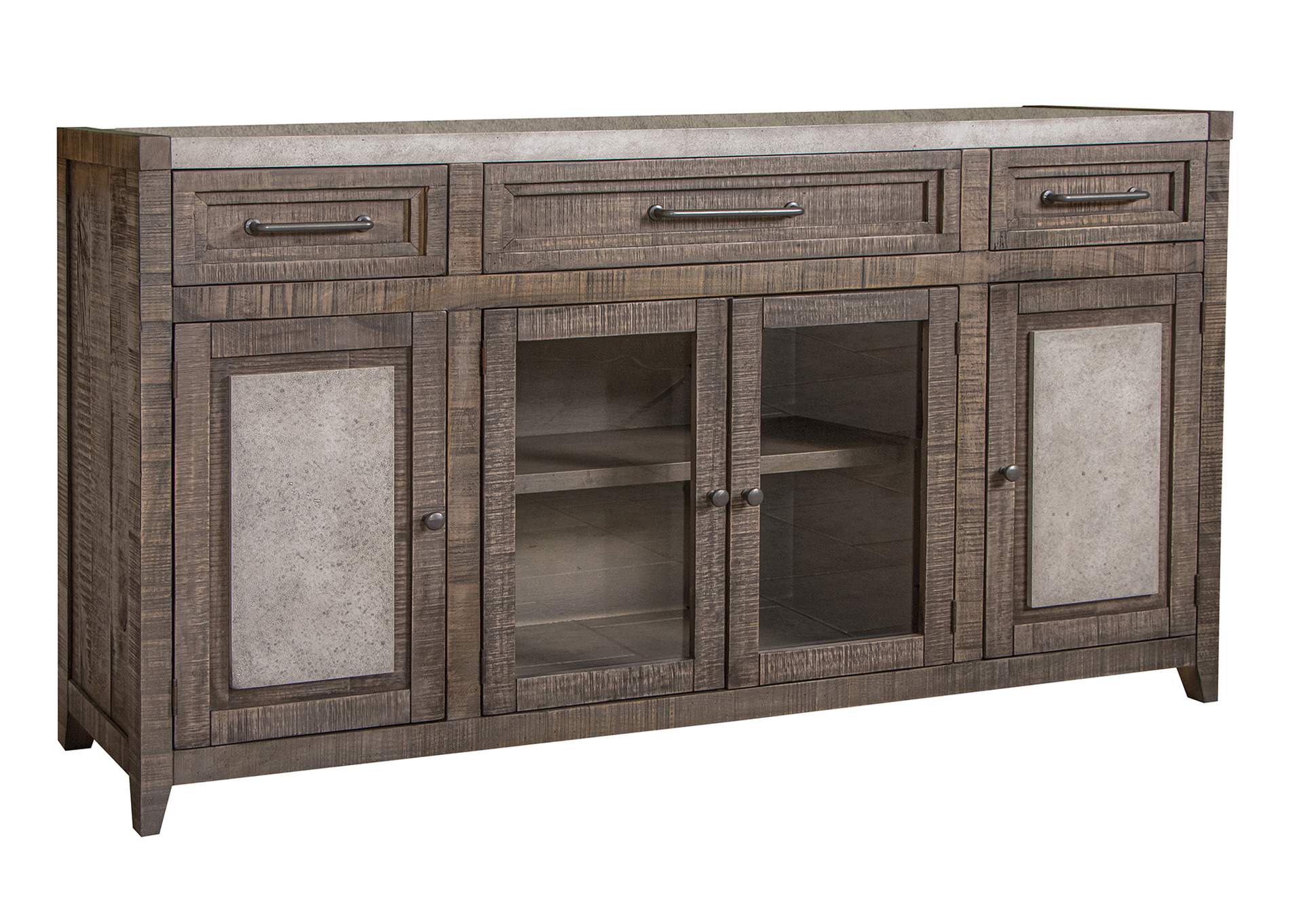 Marble 3 Drawer & 4 Doors, Console,International Furniture Direct