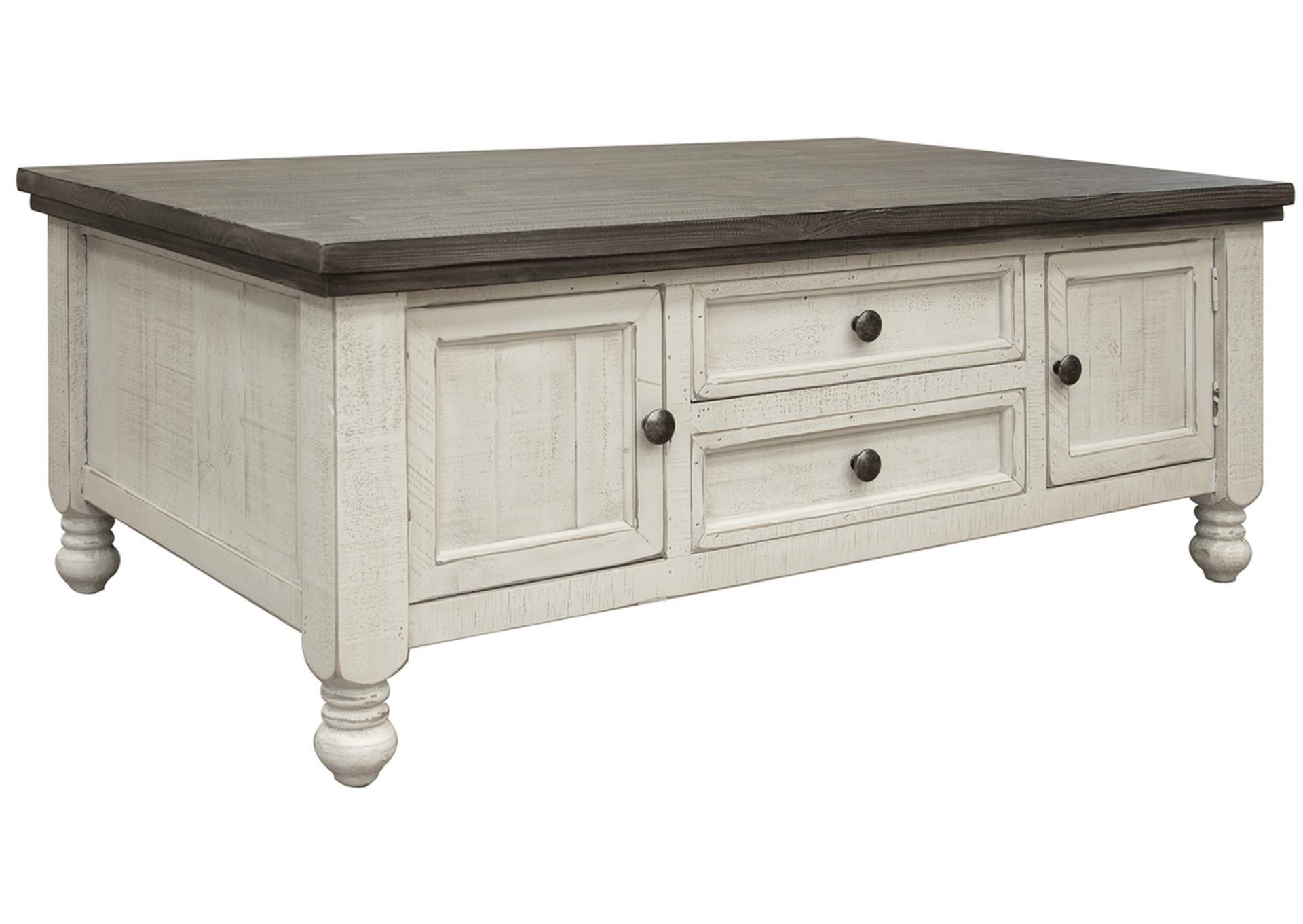 Stone 4 Drawers Cocktail Table,International Furniture Direct