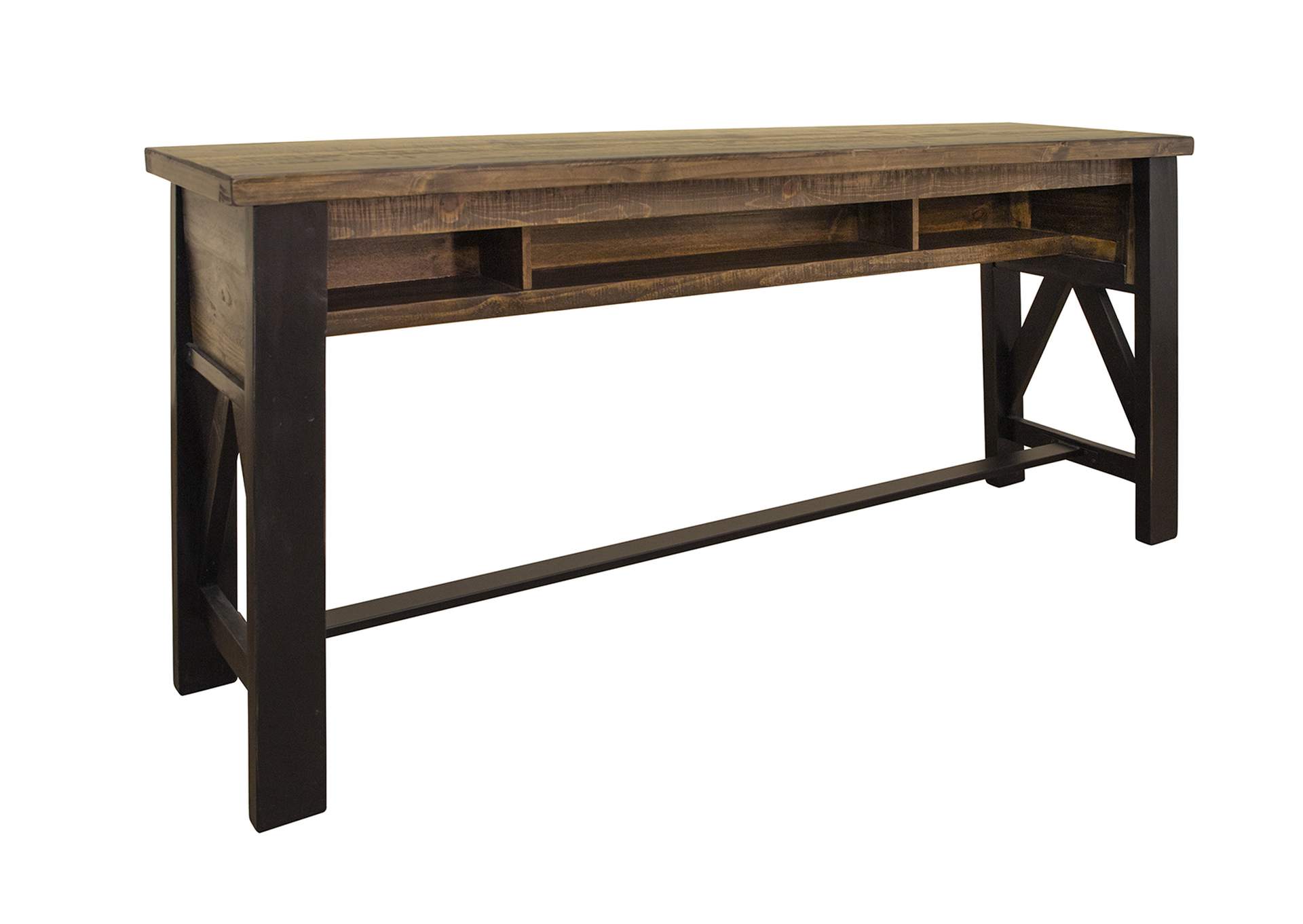 Loft Brown Counter Height Sofa Table,International Furniture Direct